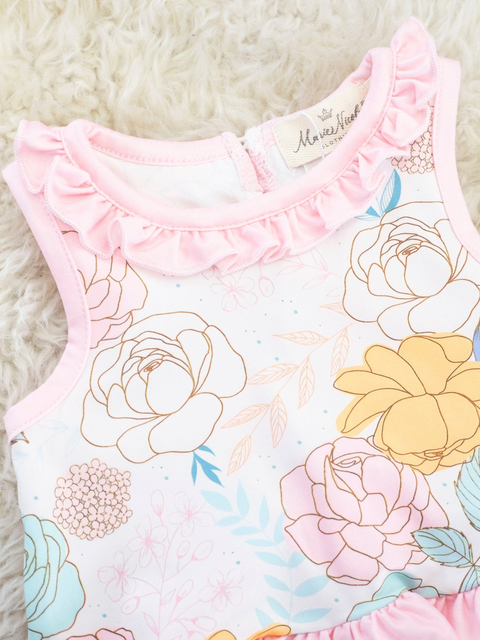 Mint Checkered Floral Bloomers Outfit - Marie Nicole Clothing