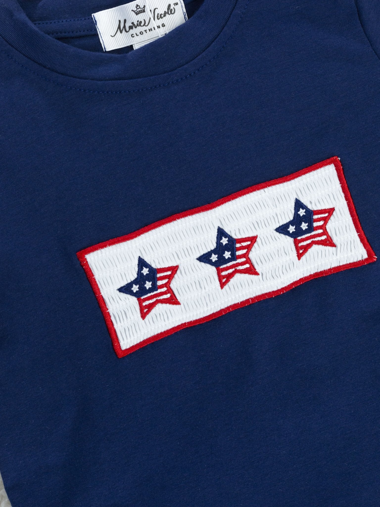 Stars & Stripes Smocked Outfit - Marie Nicole Clothing