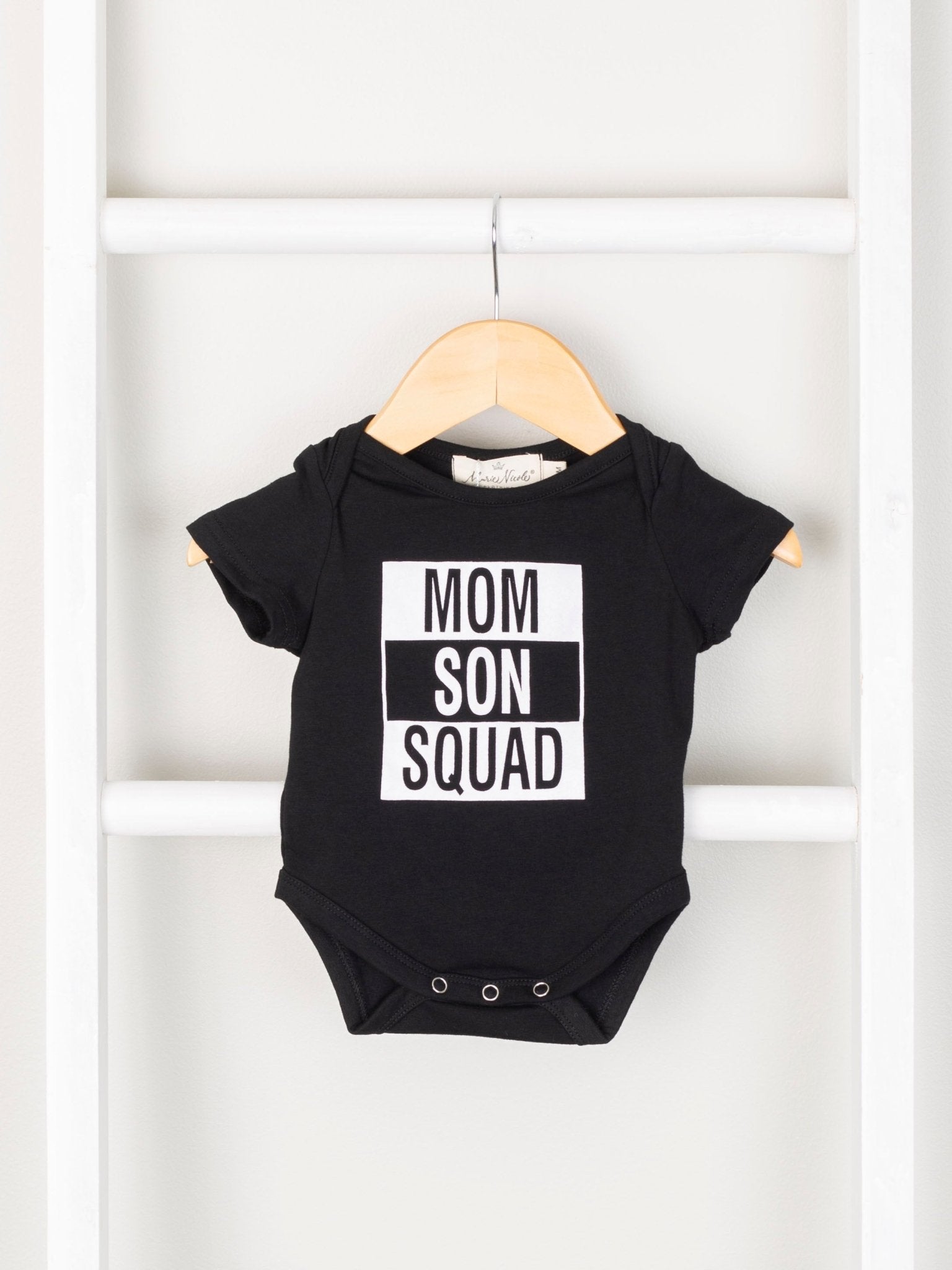 Mom & Me "Mom Son Squad" Shirt & Romper - Marie Nicole Clothing