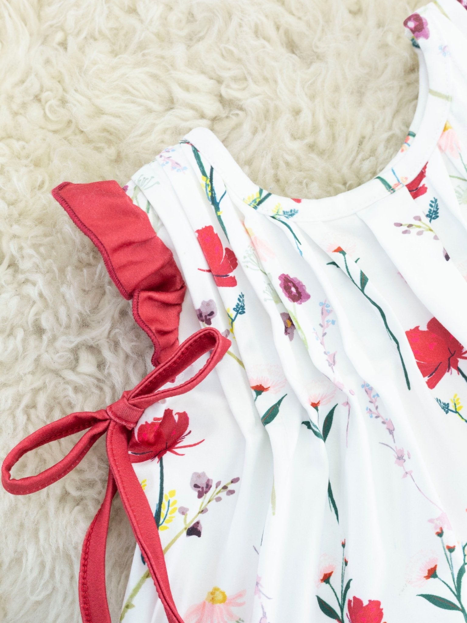 Red Polka Dot Poppy Bloomers Outfit - Marie Nicole Clothing