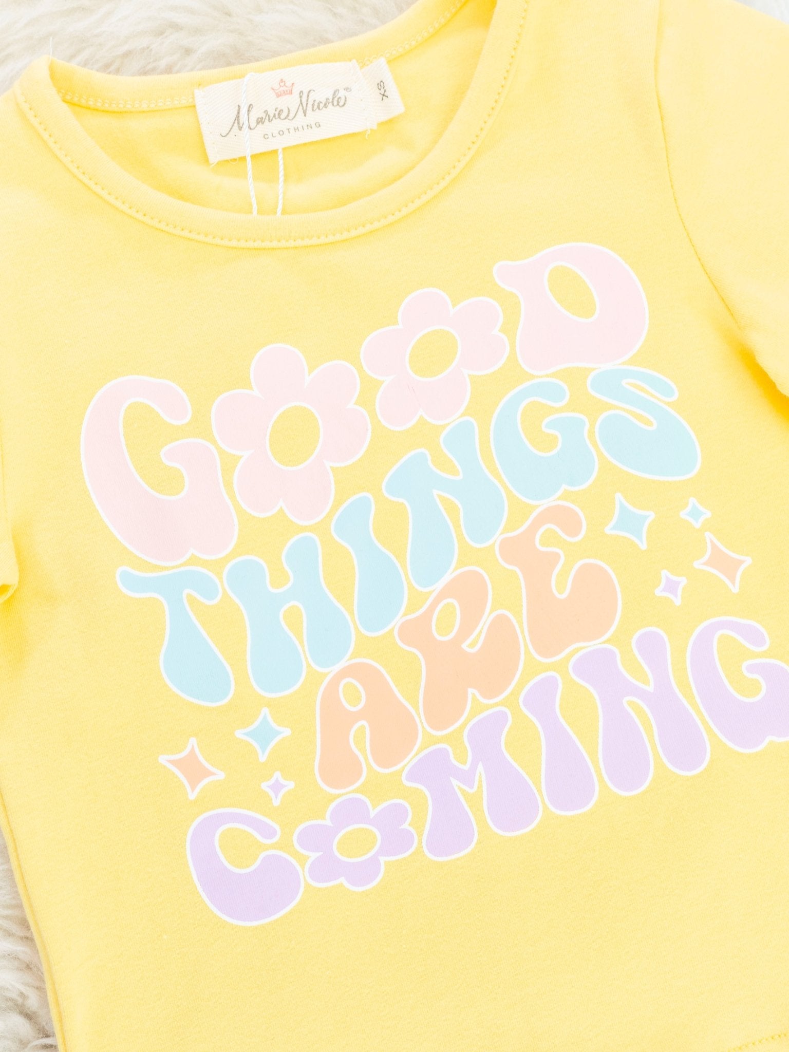 "Good Things" Smiley Check Outfit - Marie Nicole Clothing
