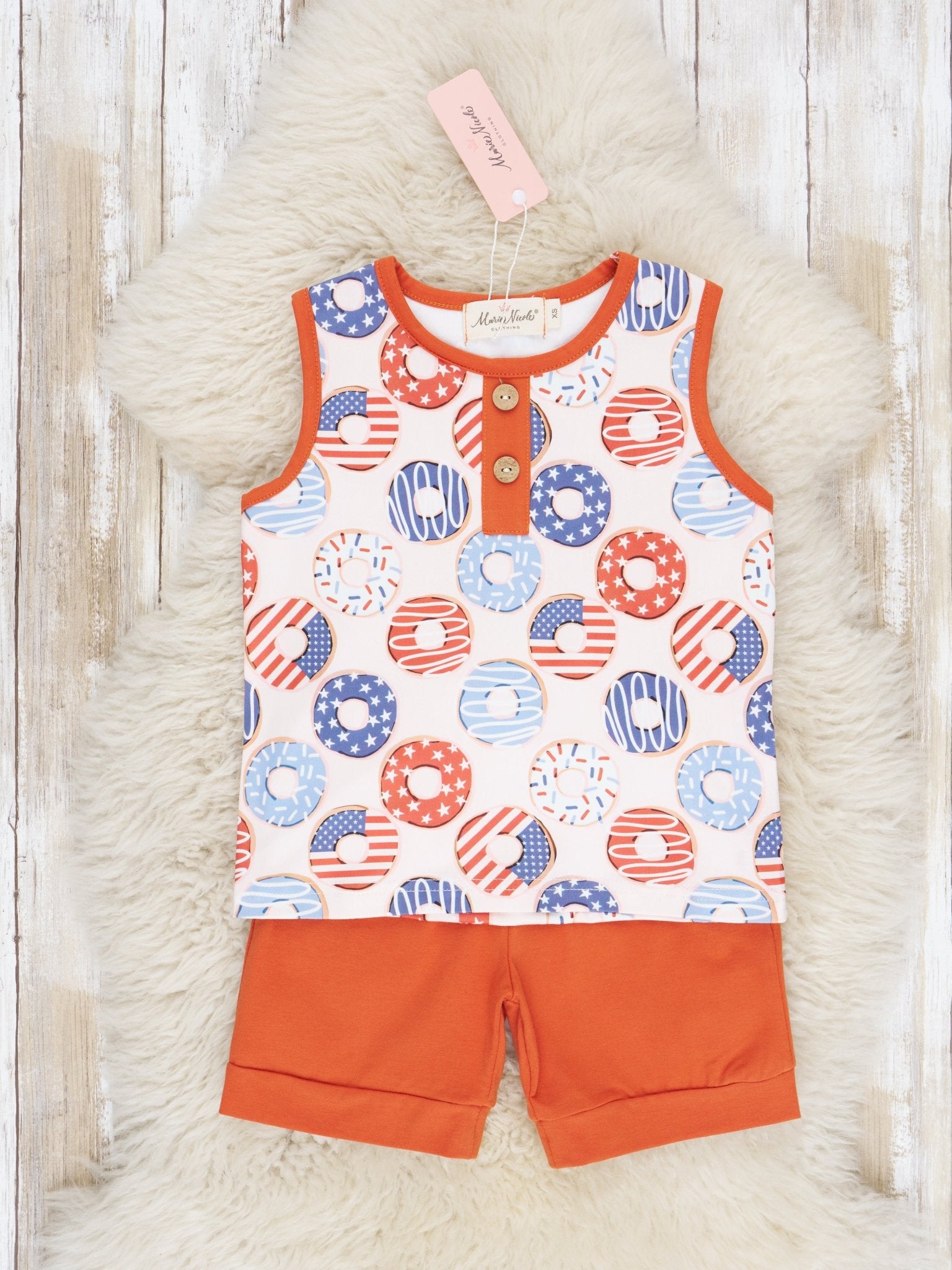 Patriotic Donut Outfit - Marie Nicole Clothing