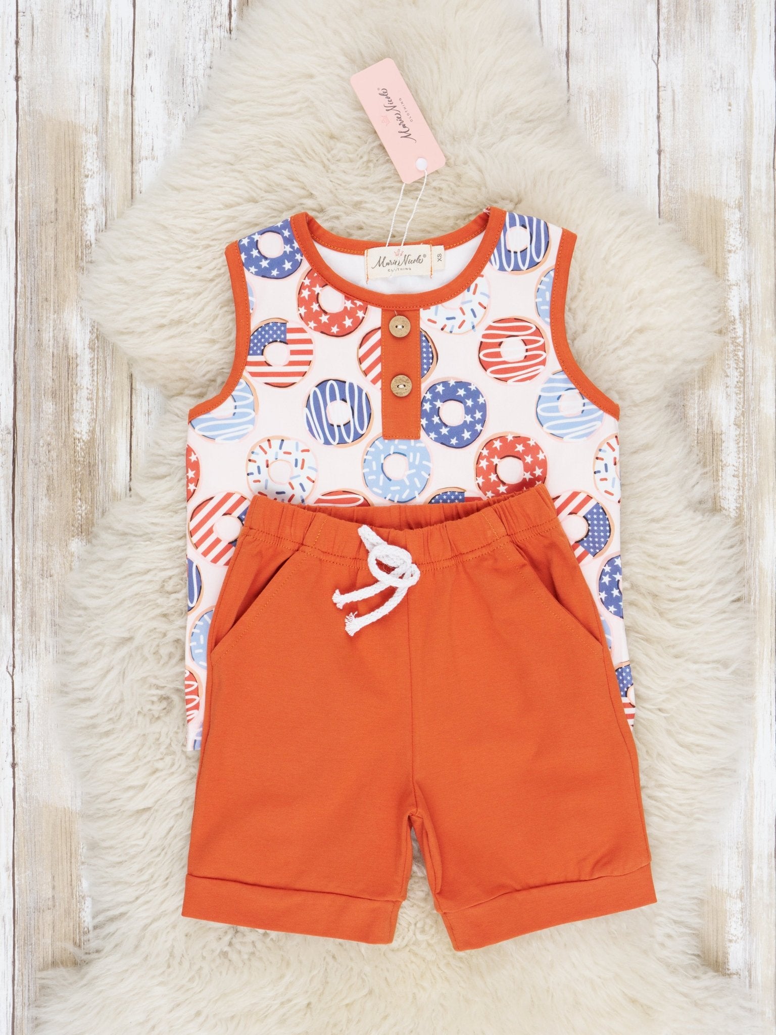 Patriotic Donut Outfit - Marie Nicole Clothing