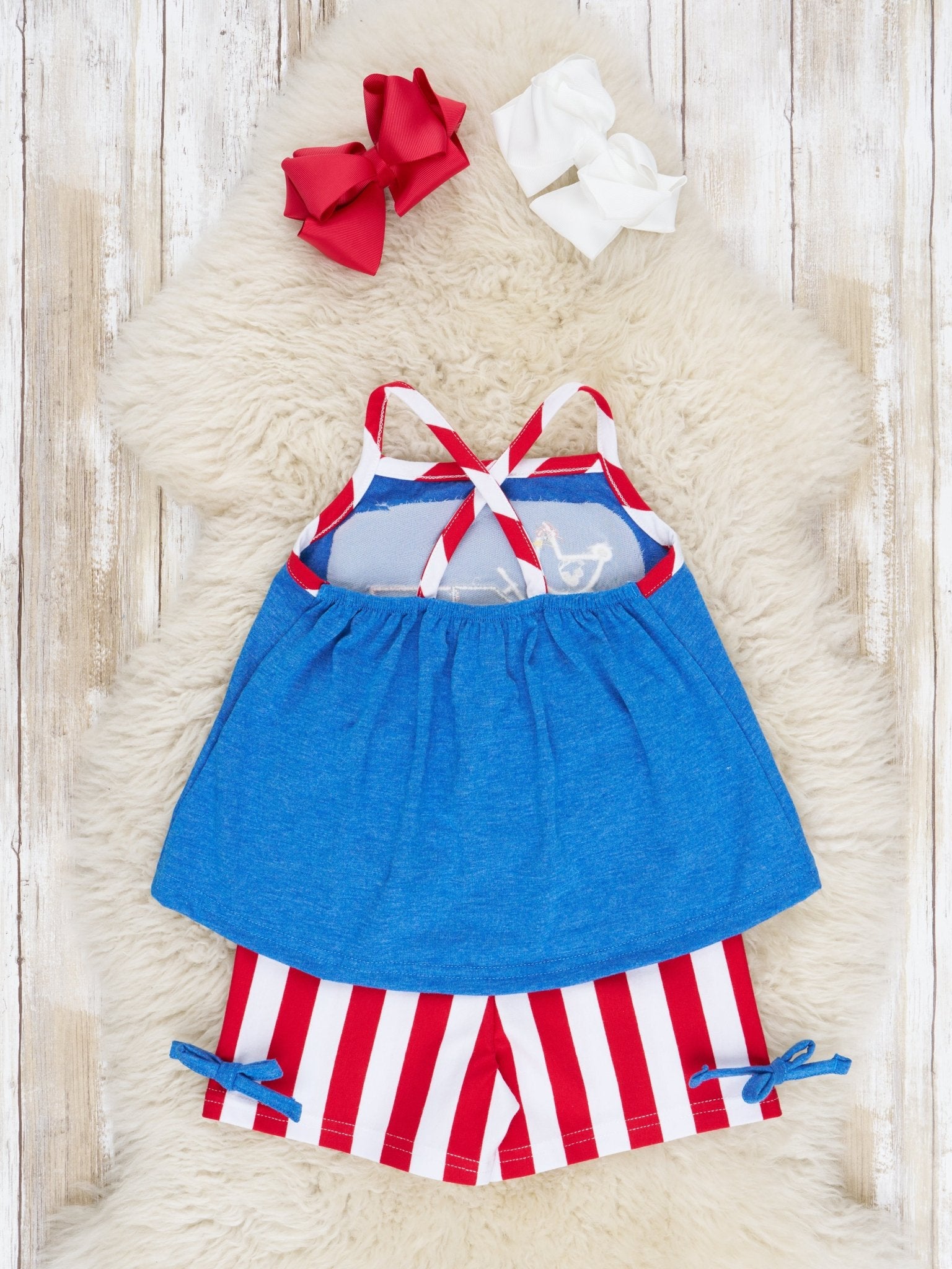 Patriotic Chicken Tractor Outfit - Marie Nicole Clothing