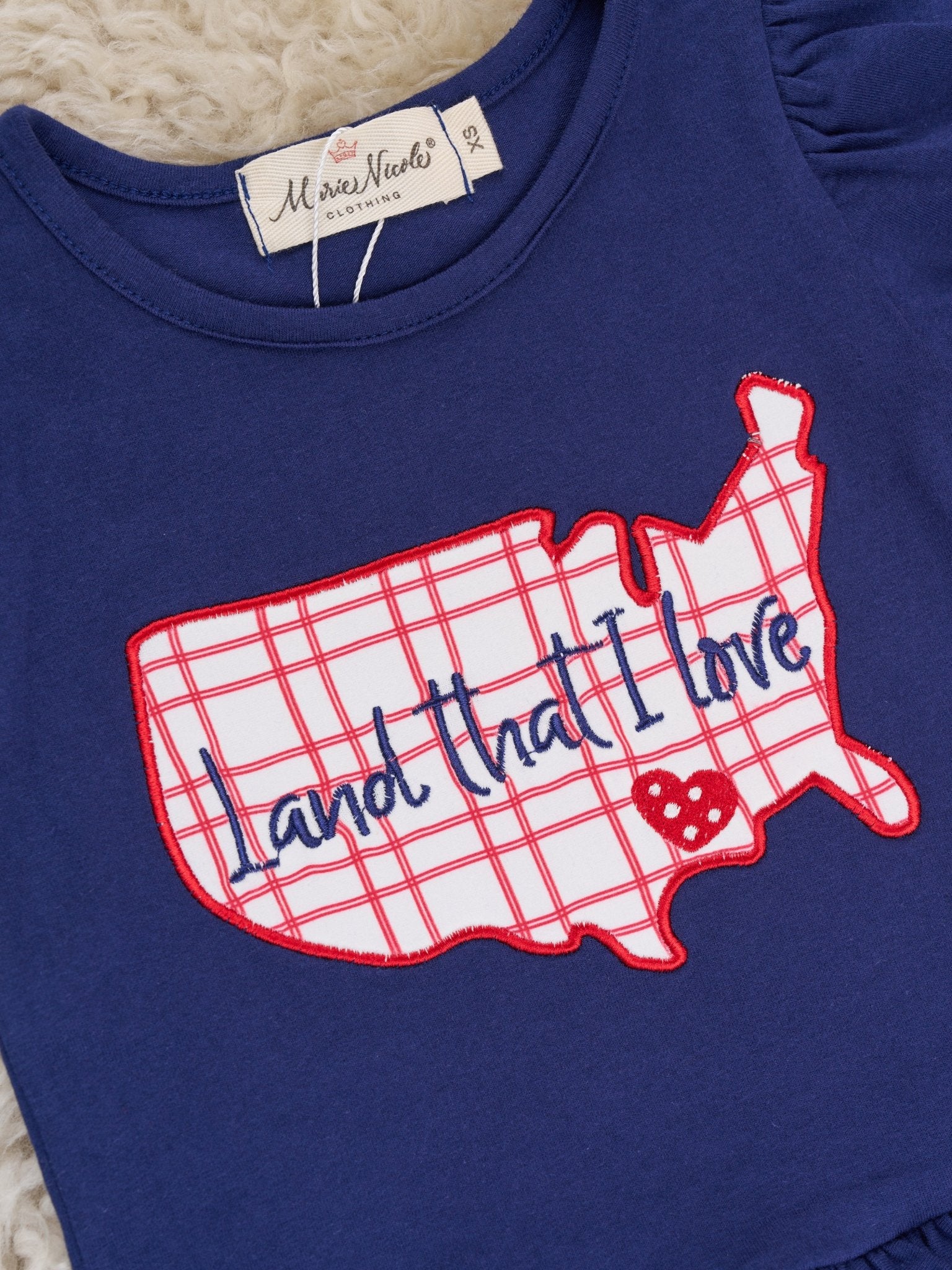 "Land I Love" Ruffle Outfit - Marie Nicole Clothing