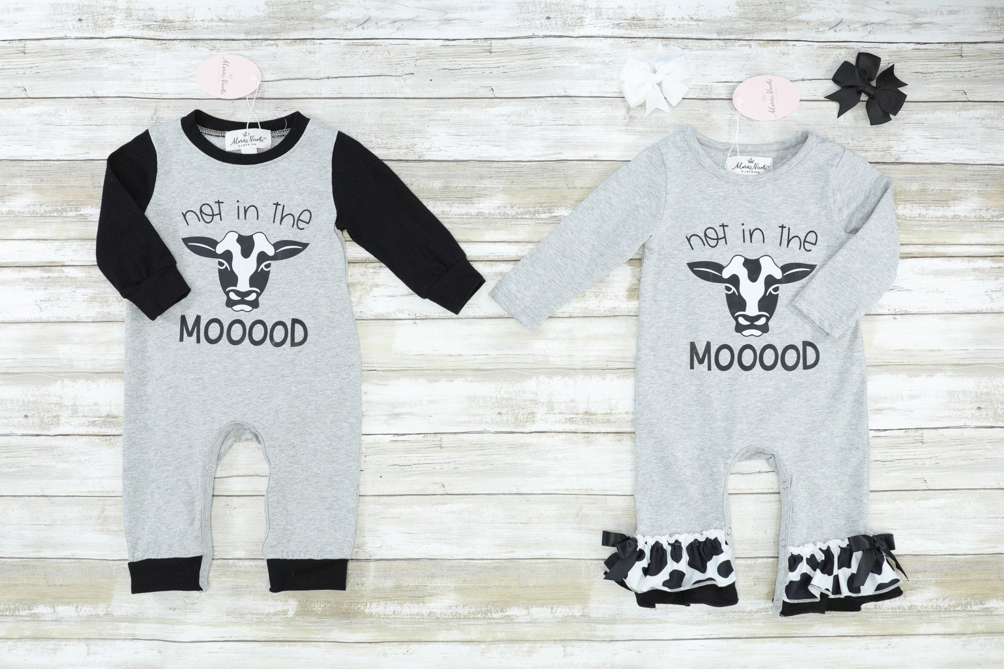 Not In The Mood Raglan Romper - Marie Nicole Clothing