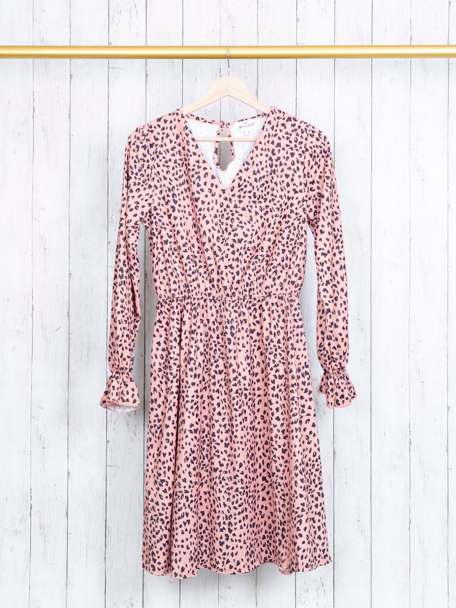 Mom & Me Cheetah V - Neck Dress - Marie Nicole Clothing