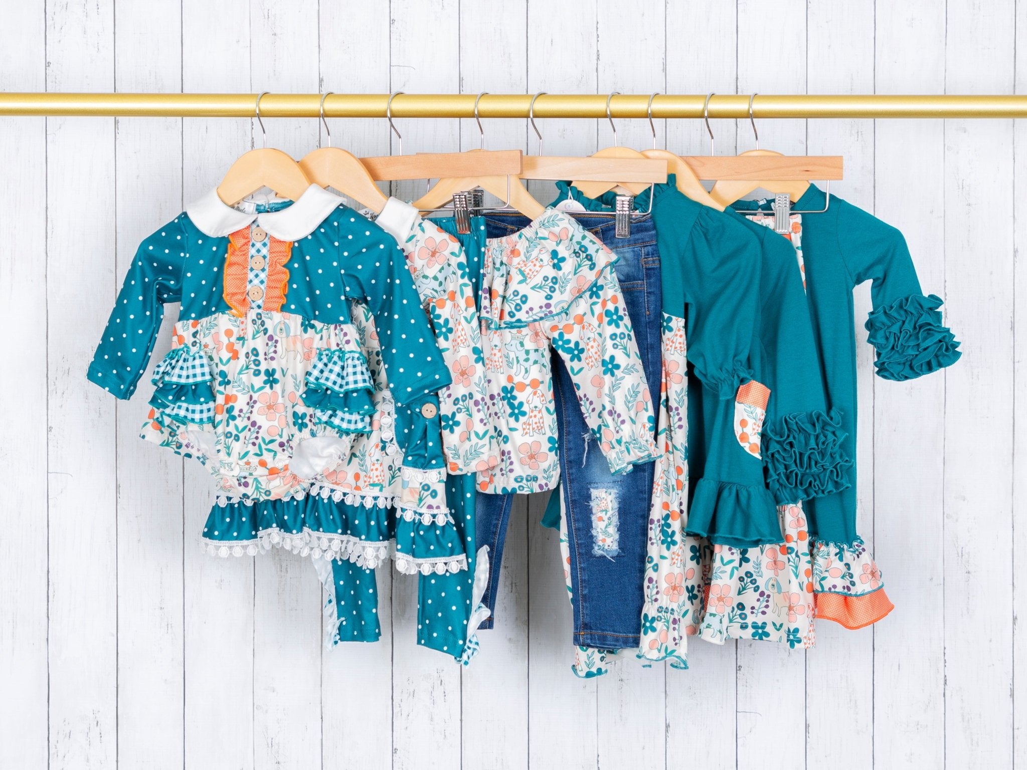 MNC Royal Pups™ - Vintage Ruffle Outfit - Marie Nicole Clothing