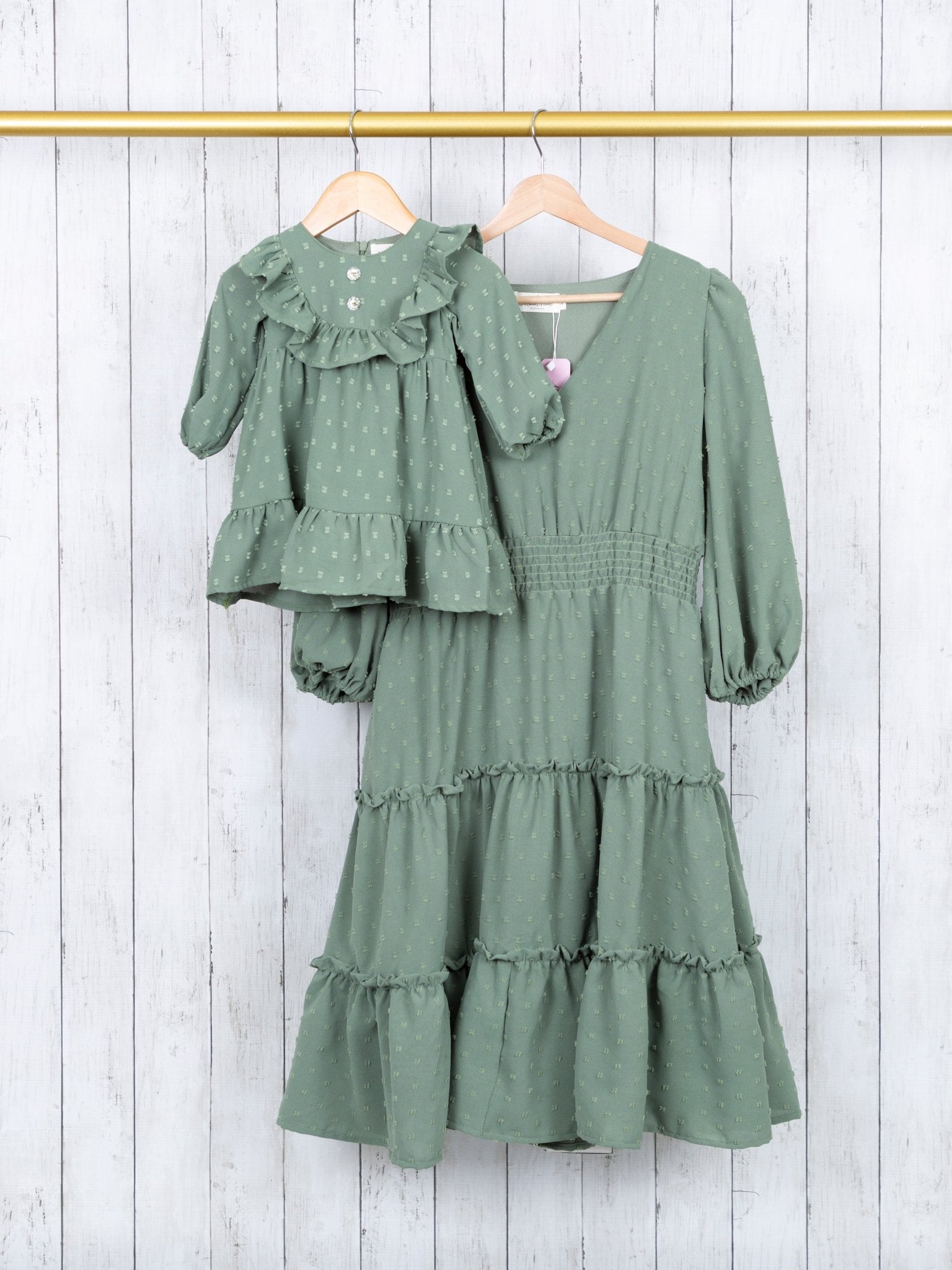 Mom Sage Swiss Dot Dress Marie Nicole Clothing Mom Sage Swiss Dot Dress Marie Nicole Clothing