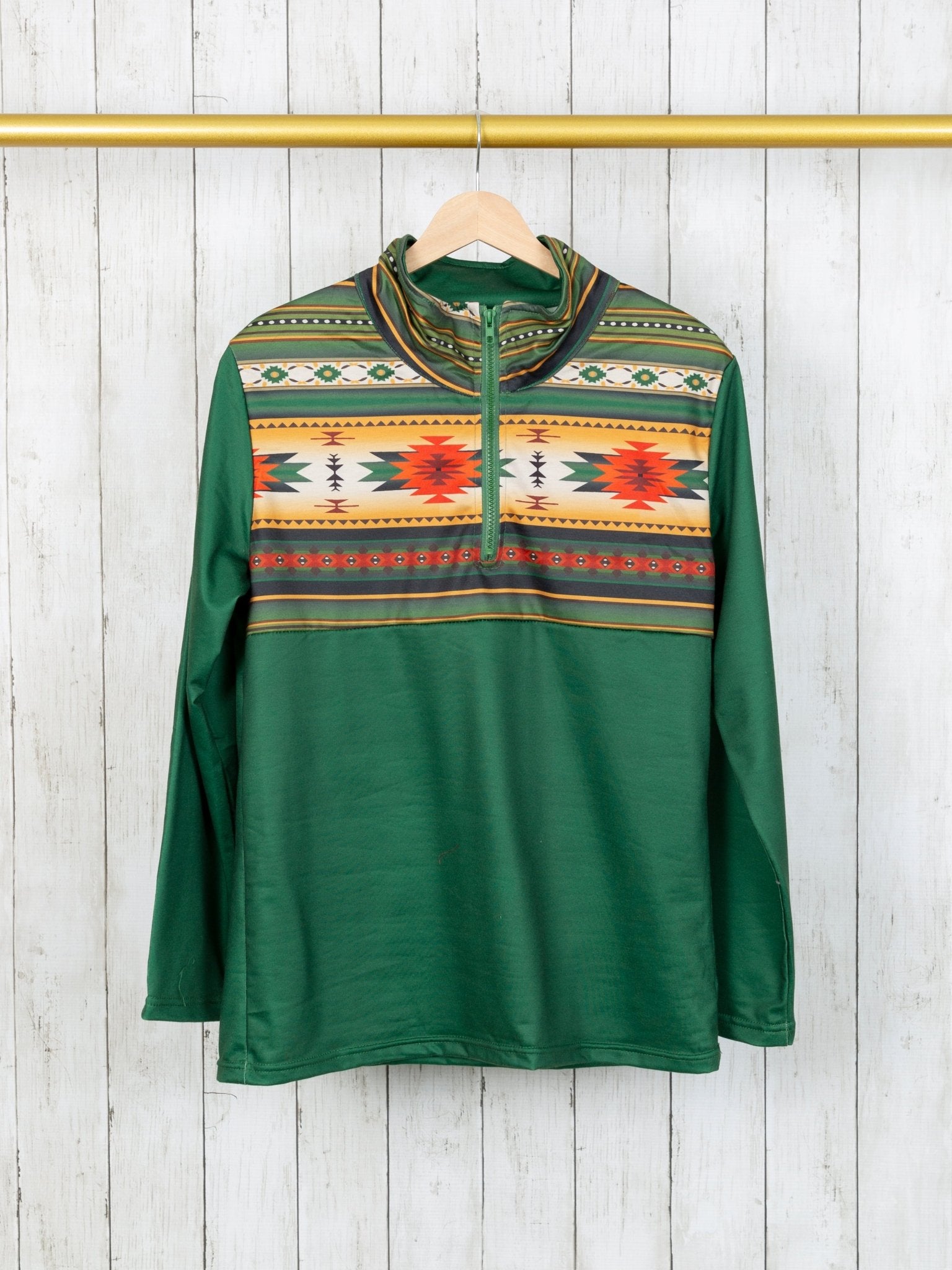 Mom & Me Green Western Long Sleeve - Marie Nicole Clothing