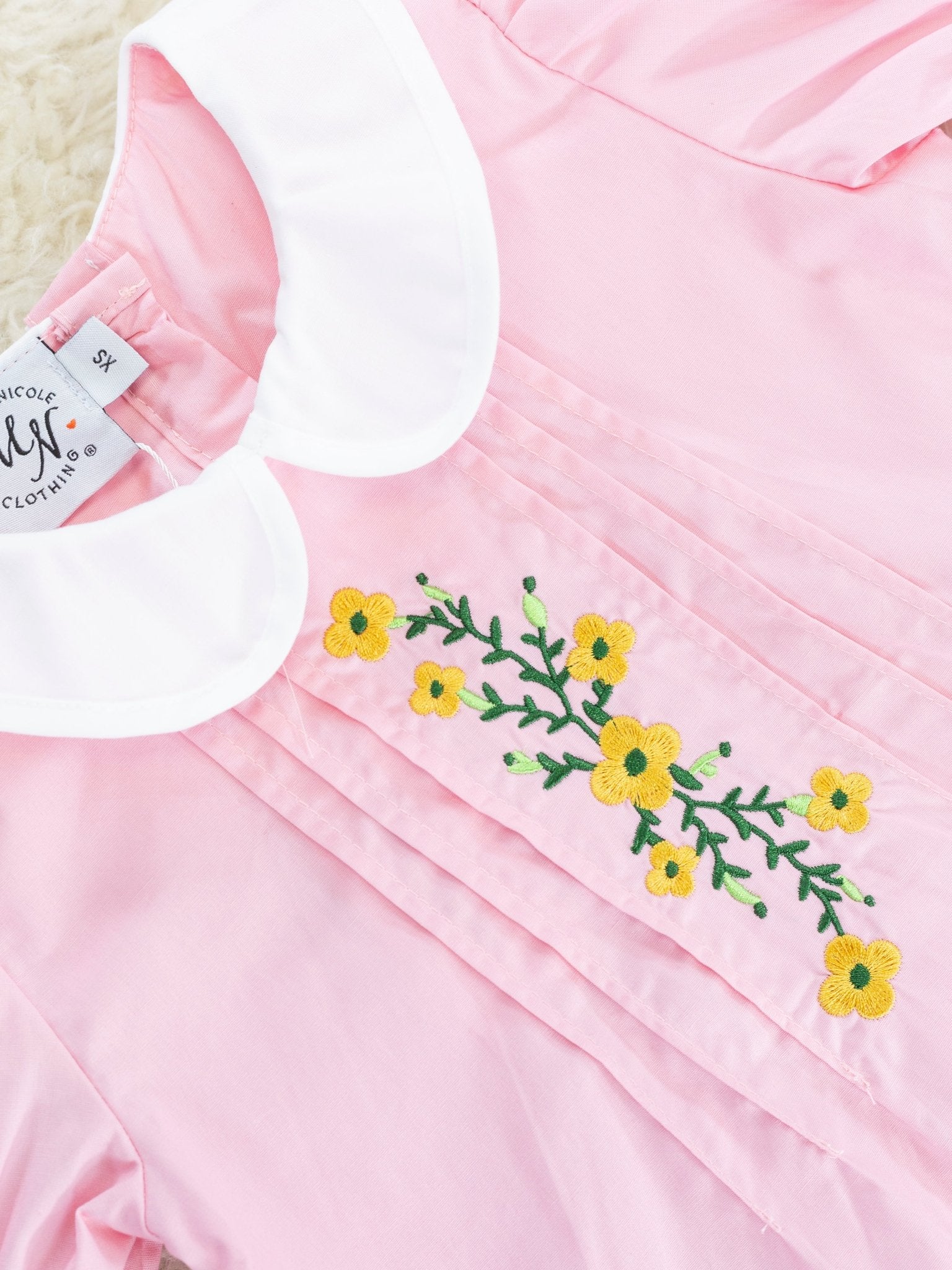 Pink Vintage Poppy Dress - Marie Nicole Clothing