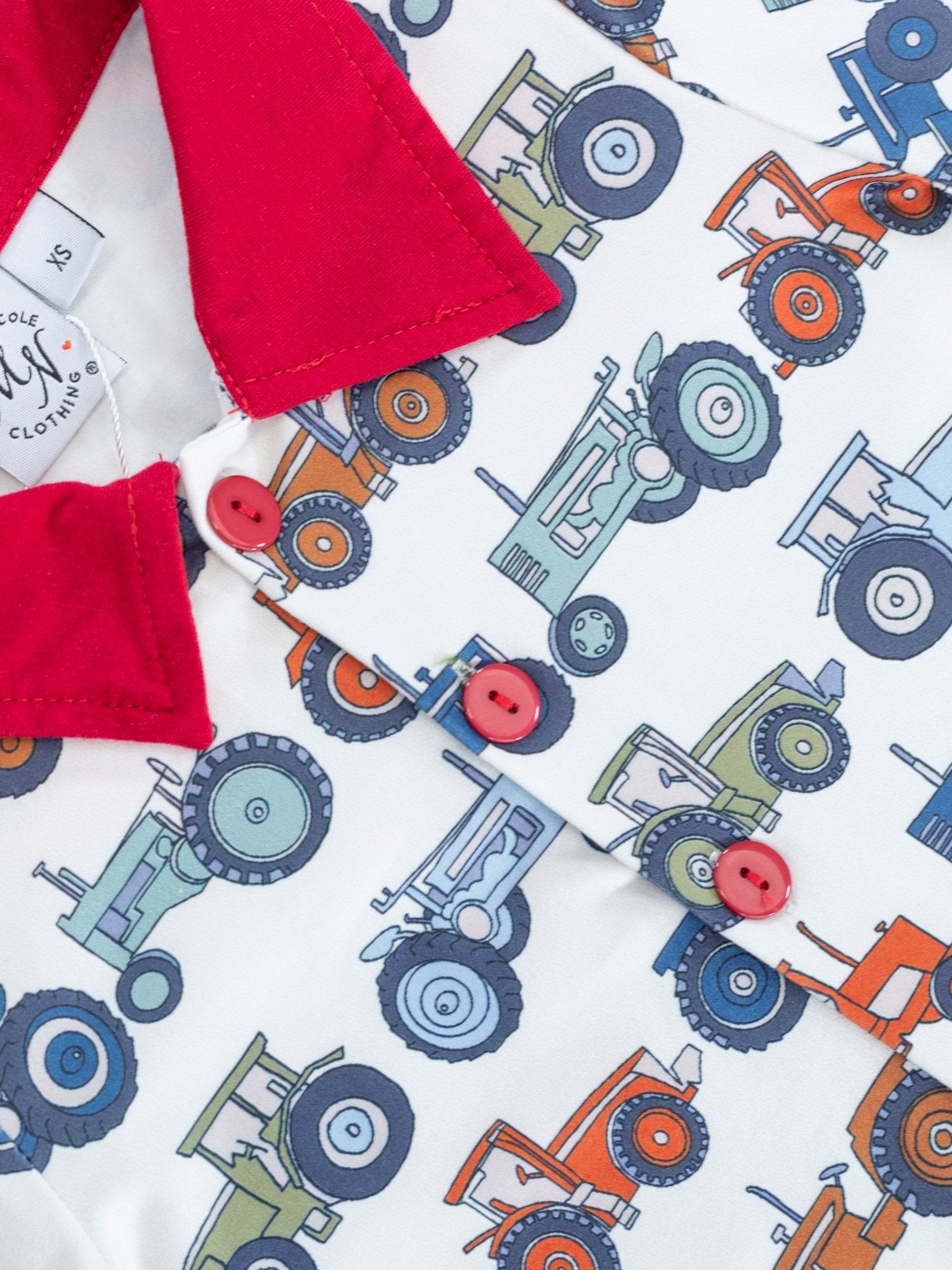 Tractor Button - Up Polo - Marie Nicole Clothing