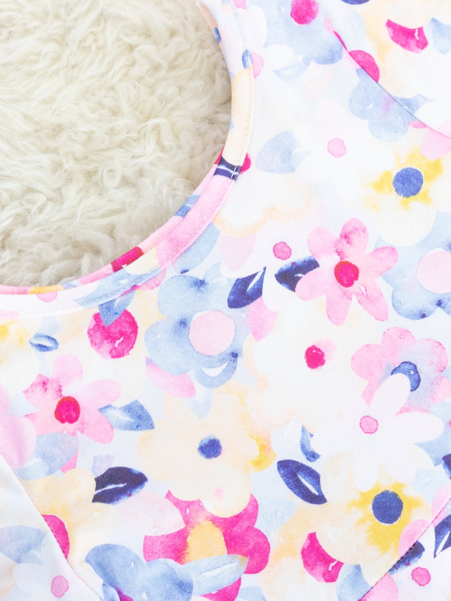 Pastel Floral Swing Dress - Marie Nicole Clothing