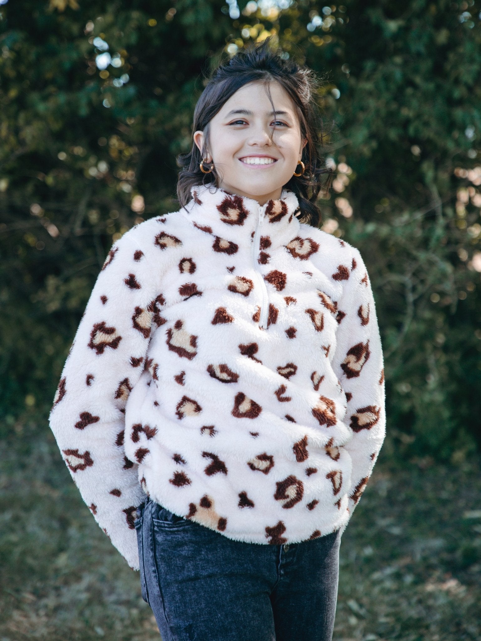 Mom & Me Pink Leopard Sherpa - Marie Nicole Clothing
