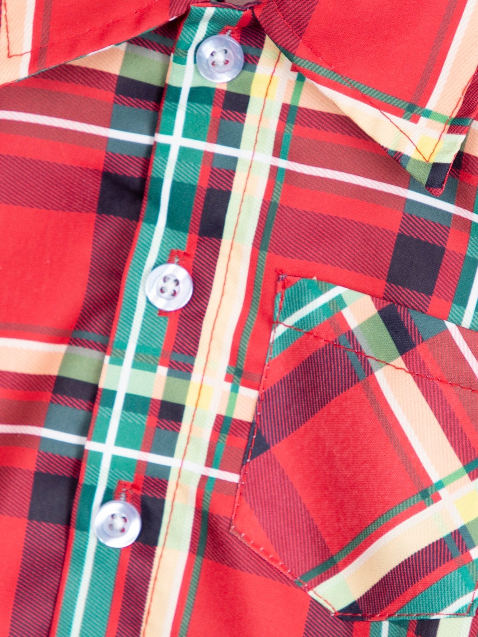 Red & Yellow Plaid Button - Up Shirt - Marie Nicole Clothing