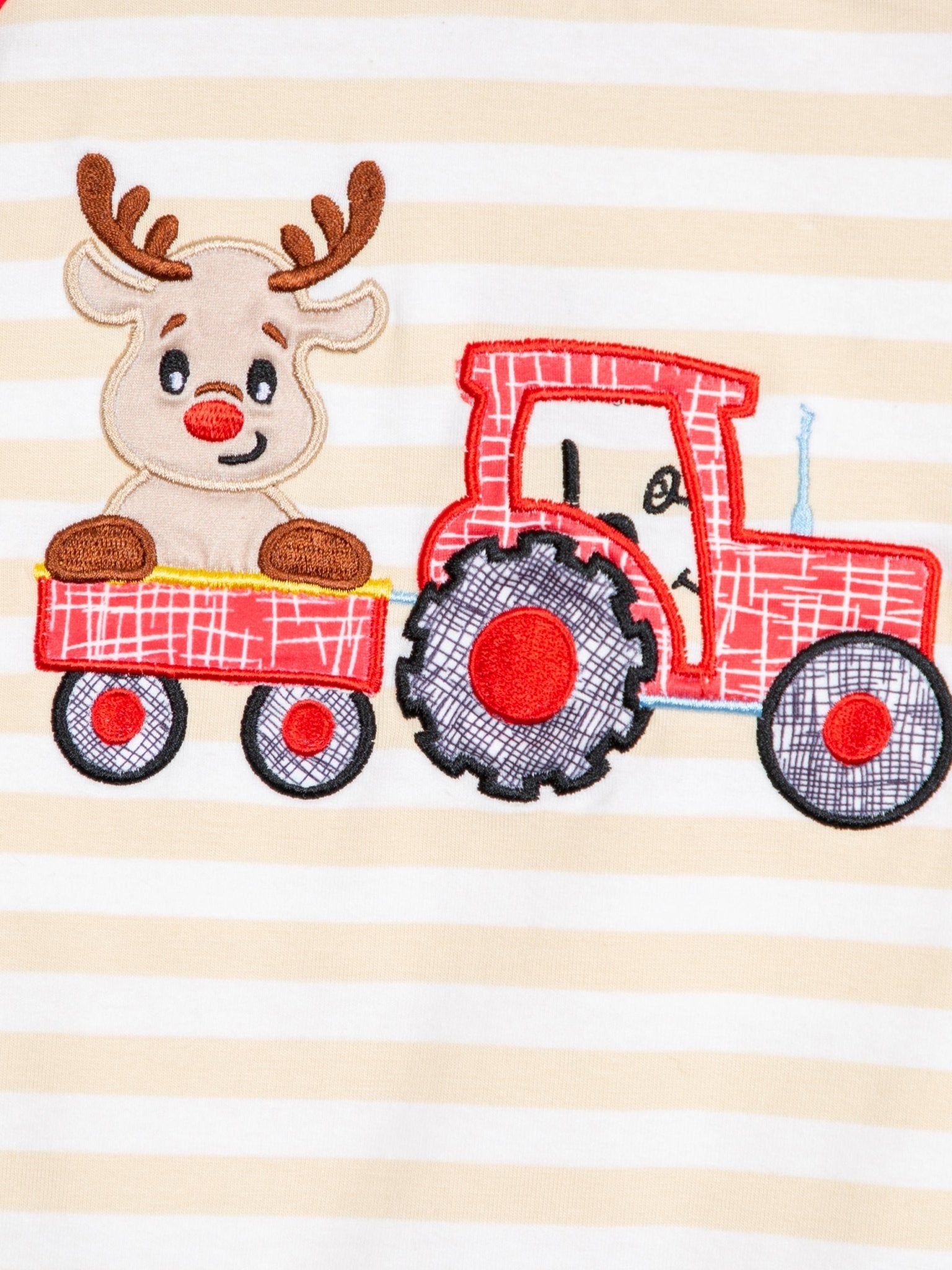 Reindeer Tractor Tulle Dress - Marie Nicole Clothing