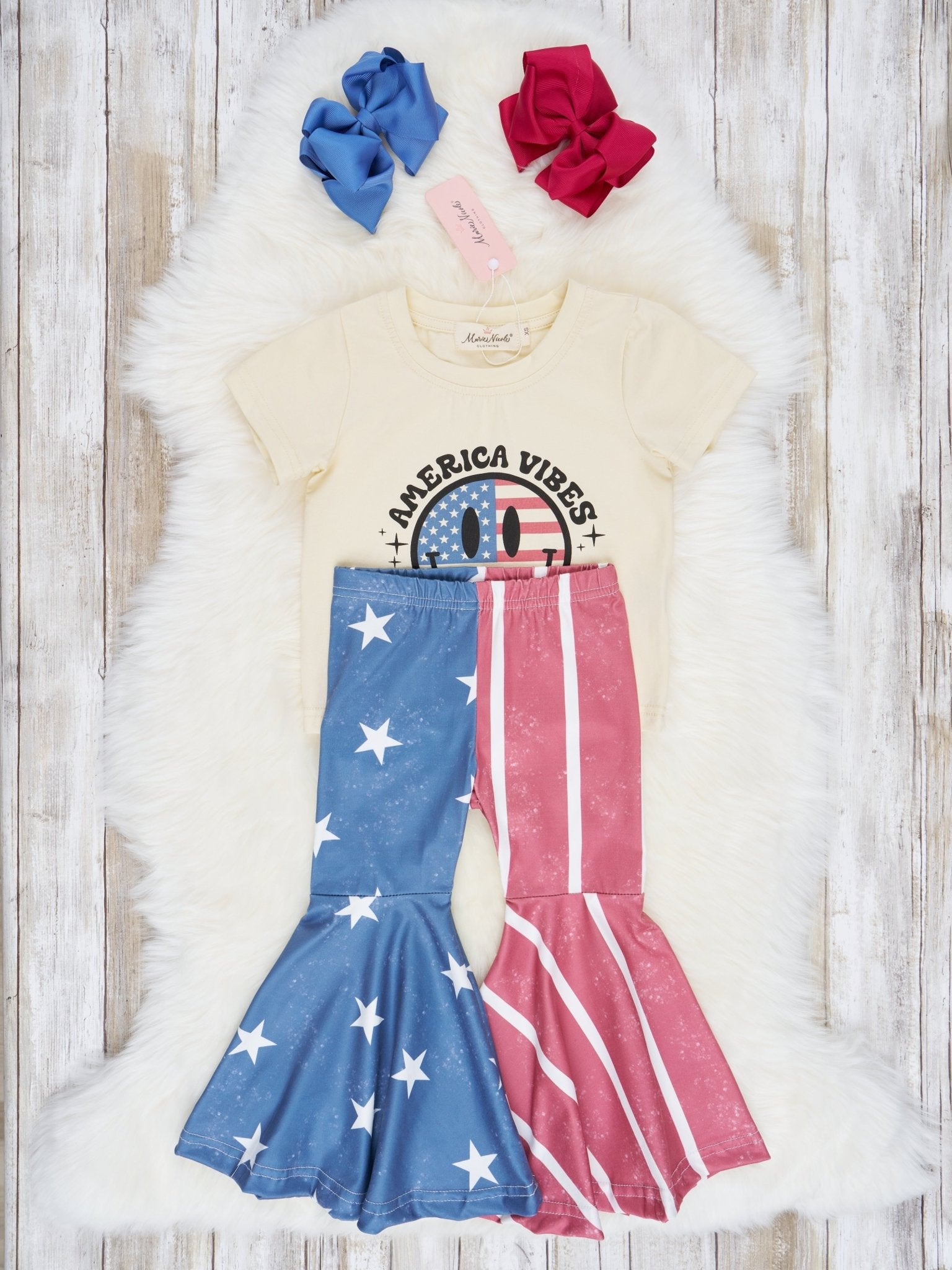 "America Vibes" Bell Bottom Outfit - Marie Nicole Clothing