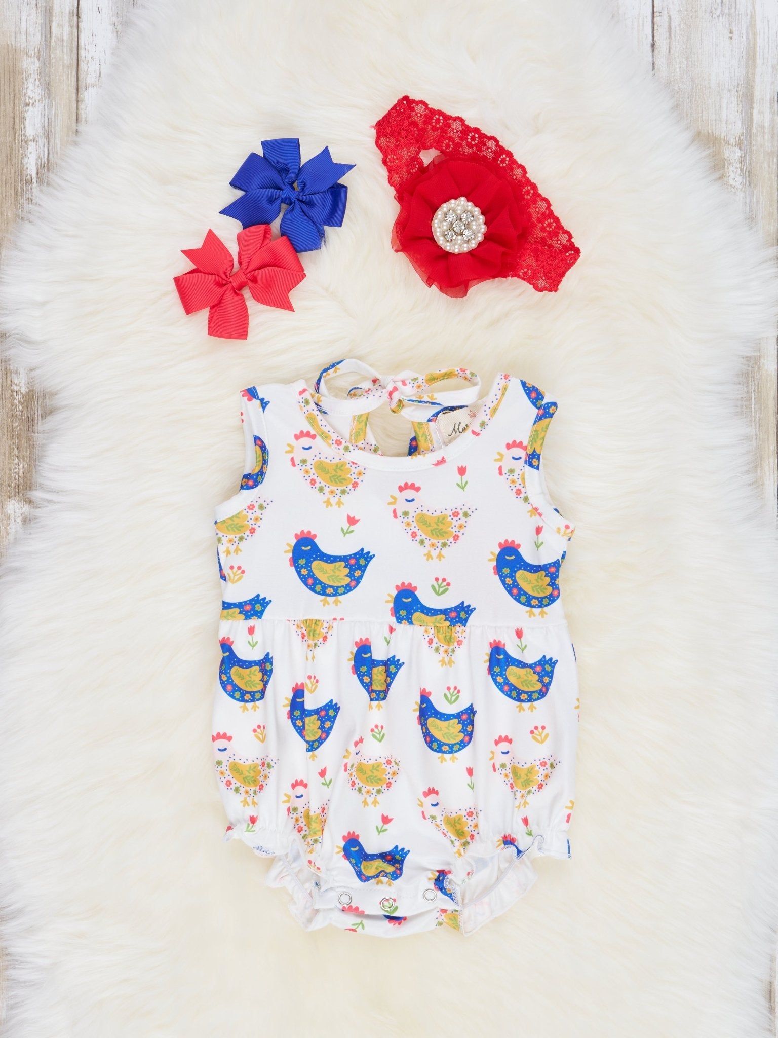 Summer Chick Ruffle Bubble Romper - Marie Nicole Clothing