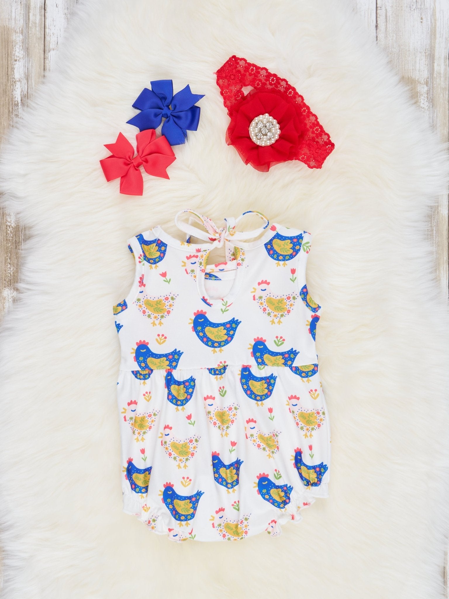 Summer Chick Ruffle Bubble Romper - Marie Nicole Clothing
