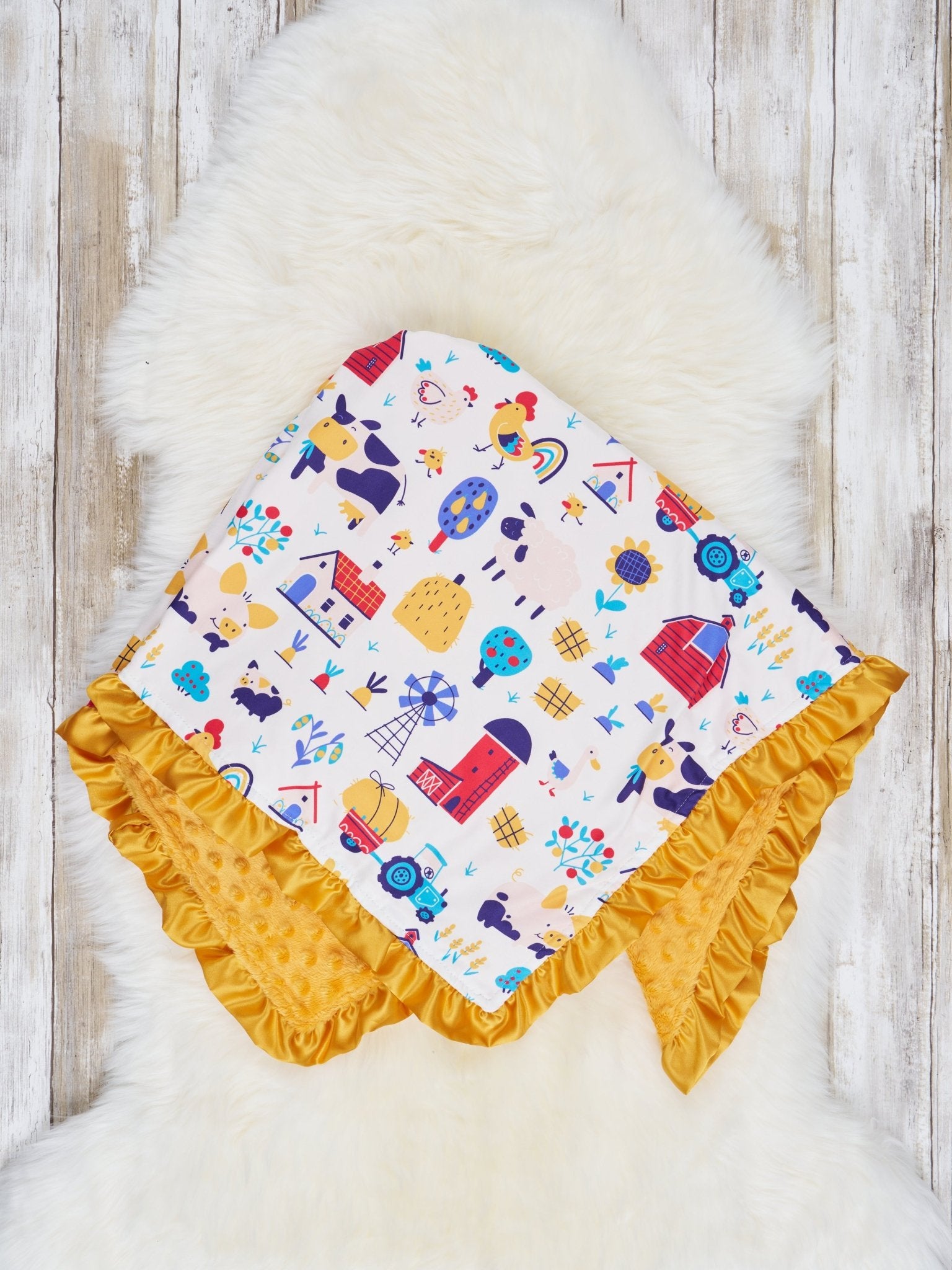 Barn Buddies Minky Blanket - Marie Nicole Clothing