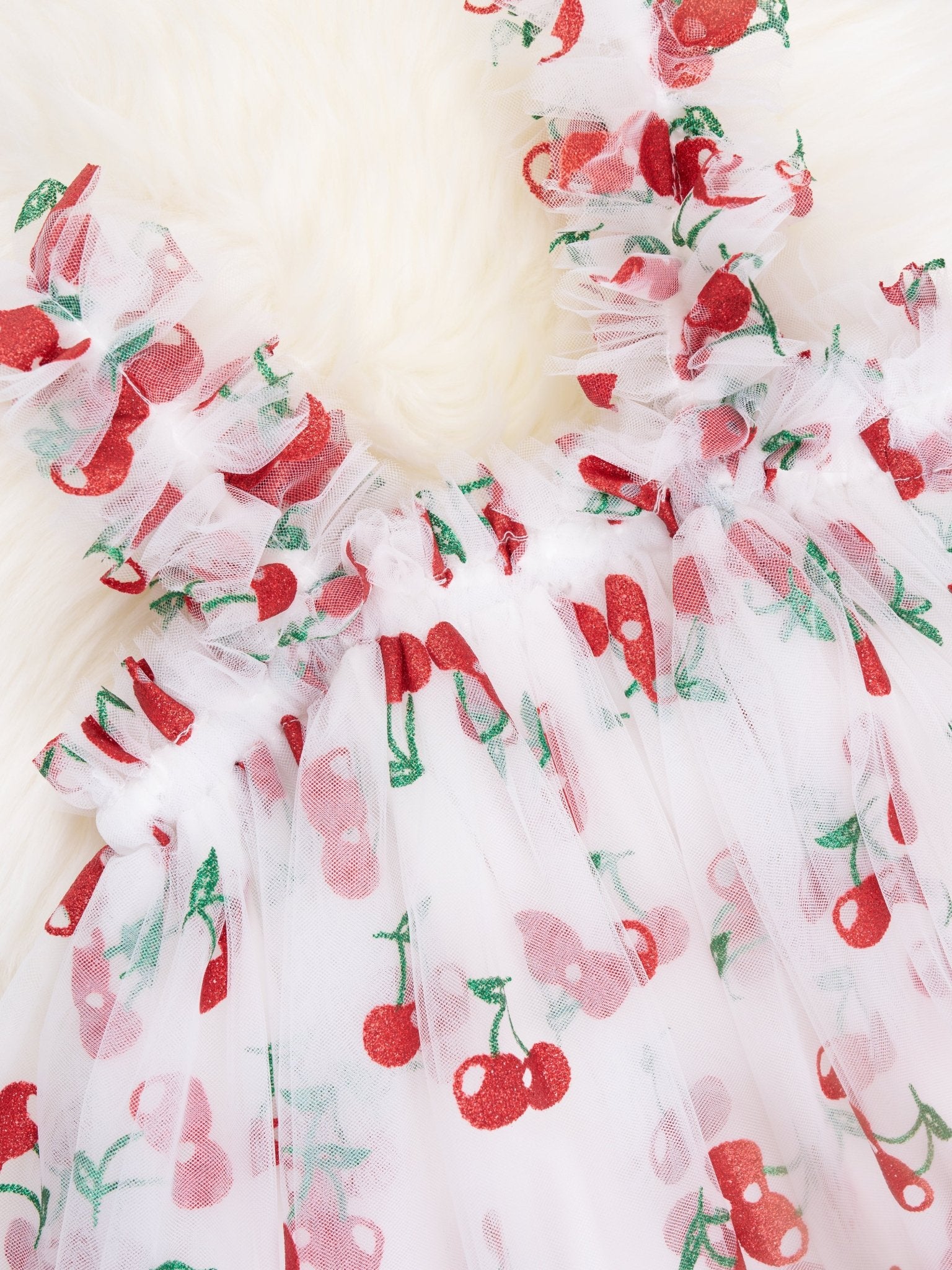 Cherry Tulle Tank Dress - Marie Nicole Clothing