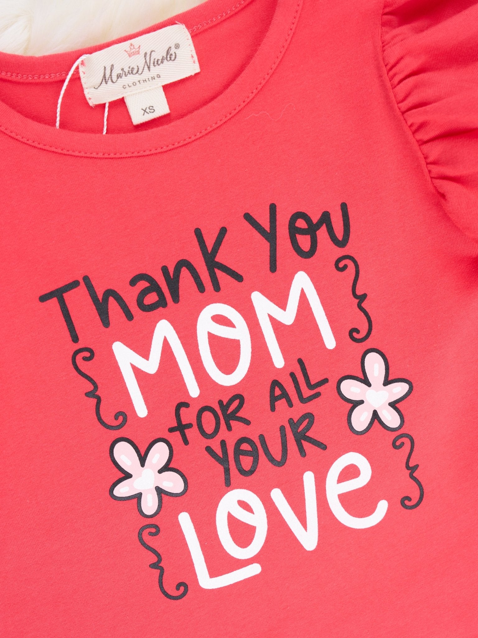 "Thank You Mom" Floral Outfit - Marie Nicole Clothing