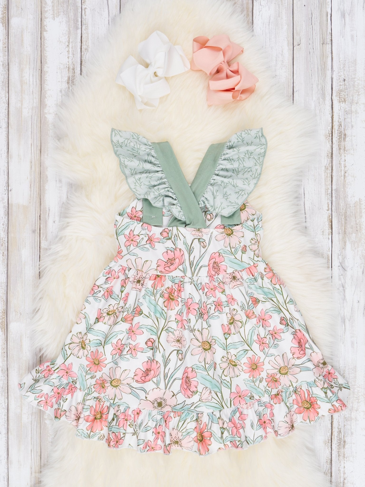 "Love My Aunt" Ruffle Dress - Marie Nicole Clothing
