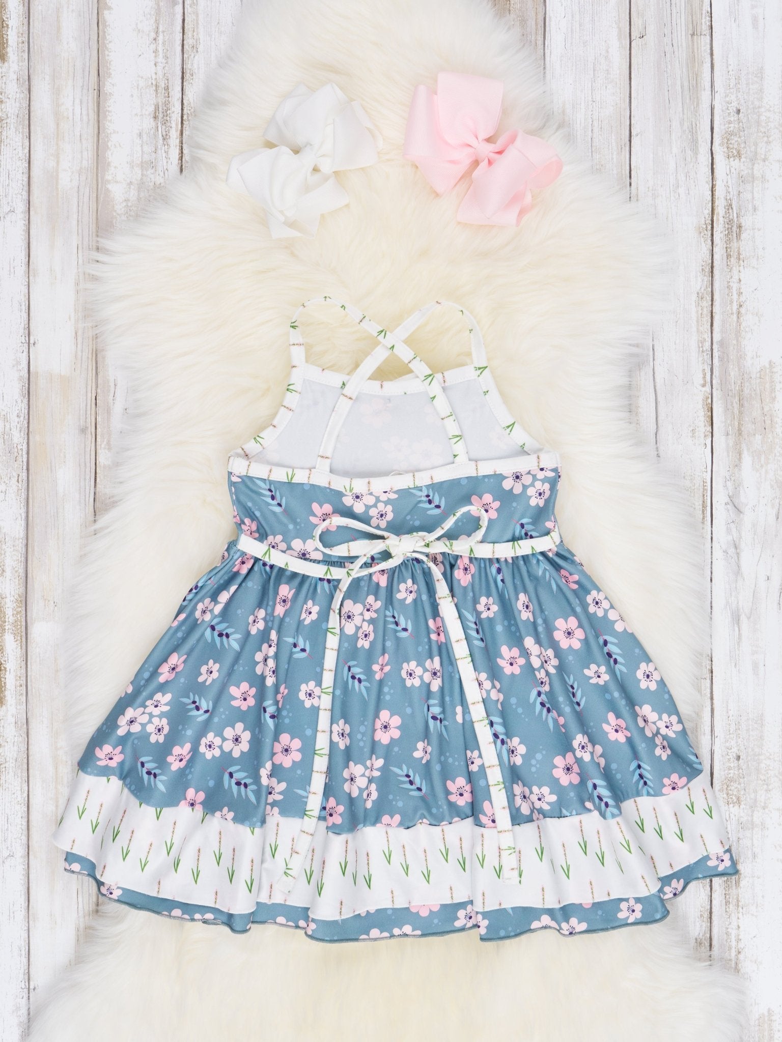 Floral Tank Tie Dress - Marie Nicole Clothing