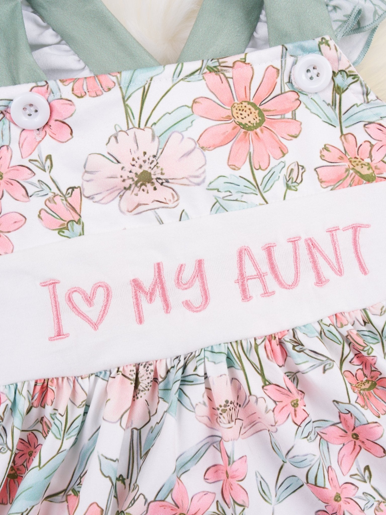 "Love My Aunt" Ruffle Dress - Marie Nicole Clothing
