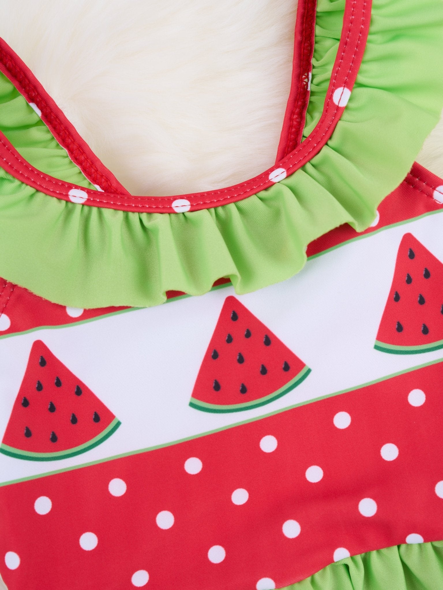 Watermelon Ruffle One - Piece Swimsuit - Marie Nicole Clothing