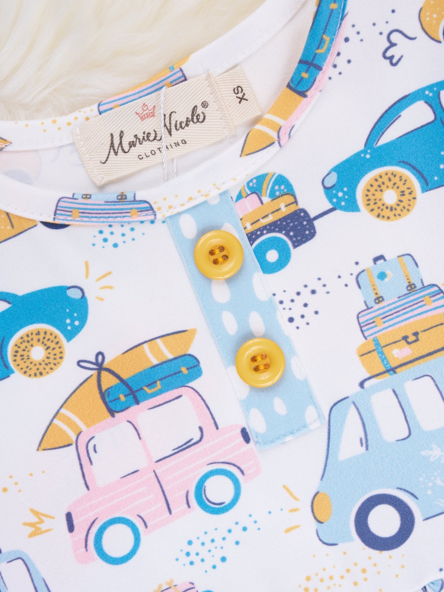 Road Trip Ruffle Dress - Marie Nicole Clothing