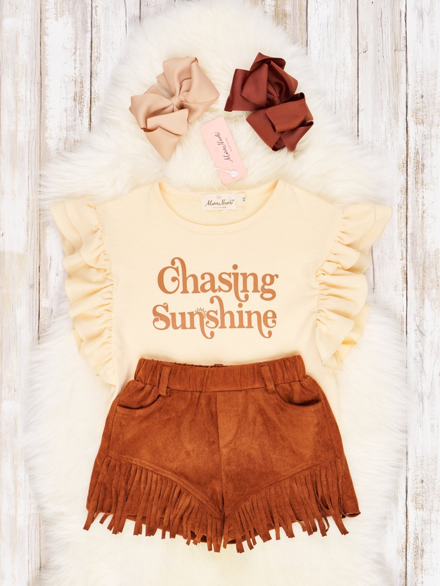 "Chasing Sunshine" Fringe Outfit - Marie Nicole Clothing