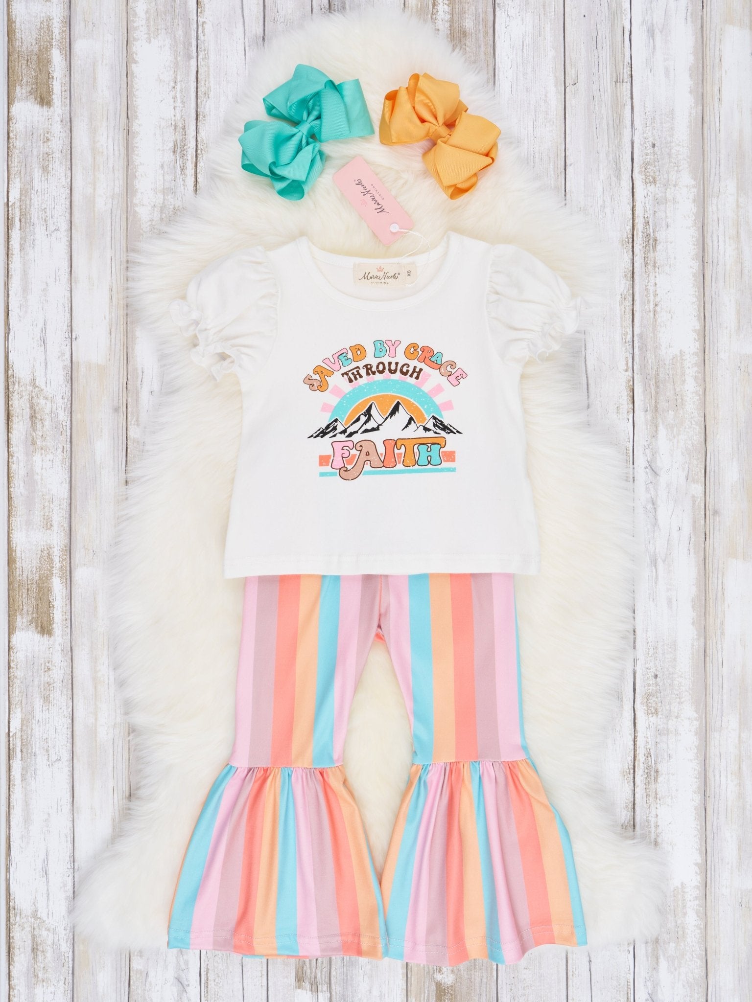 "Saved By Grace" Bell Bottom Outfit - Marie Nicole Clothing