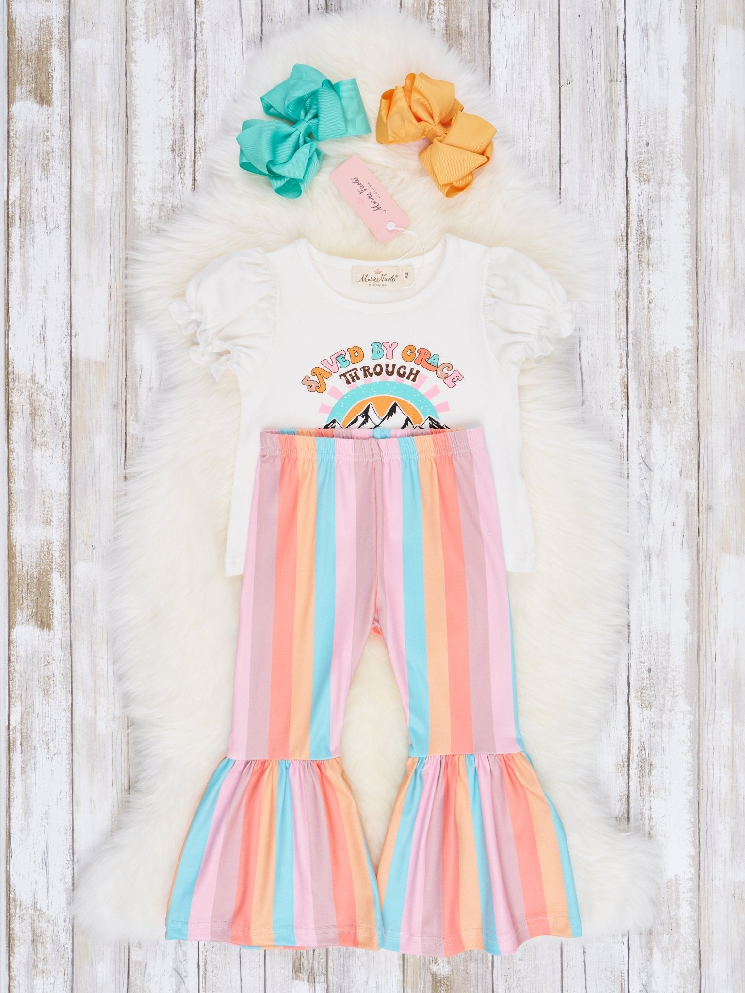 "Saved By Grace" Bell Bottom Outfit - Marie Nicole Clothing