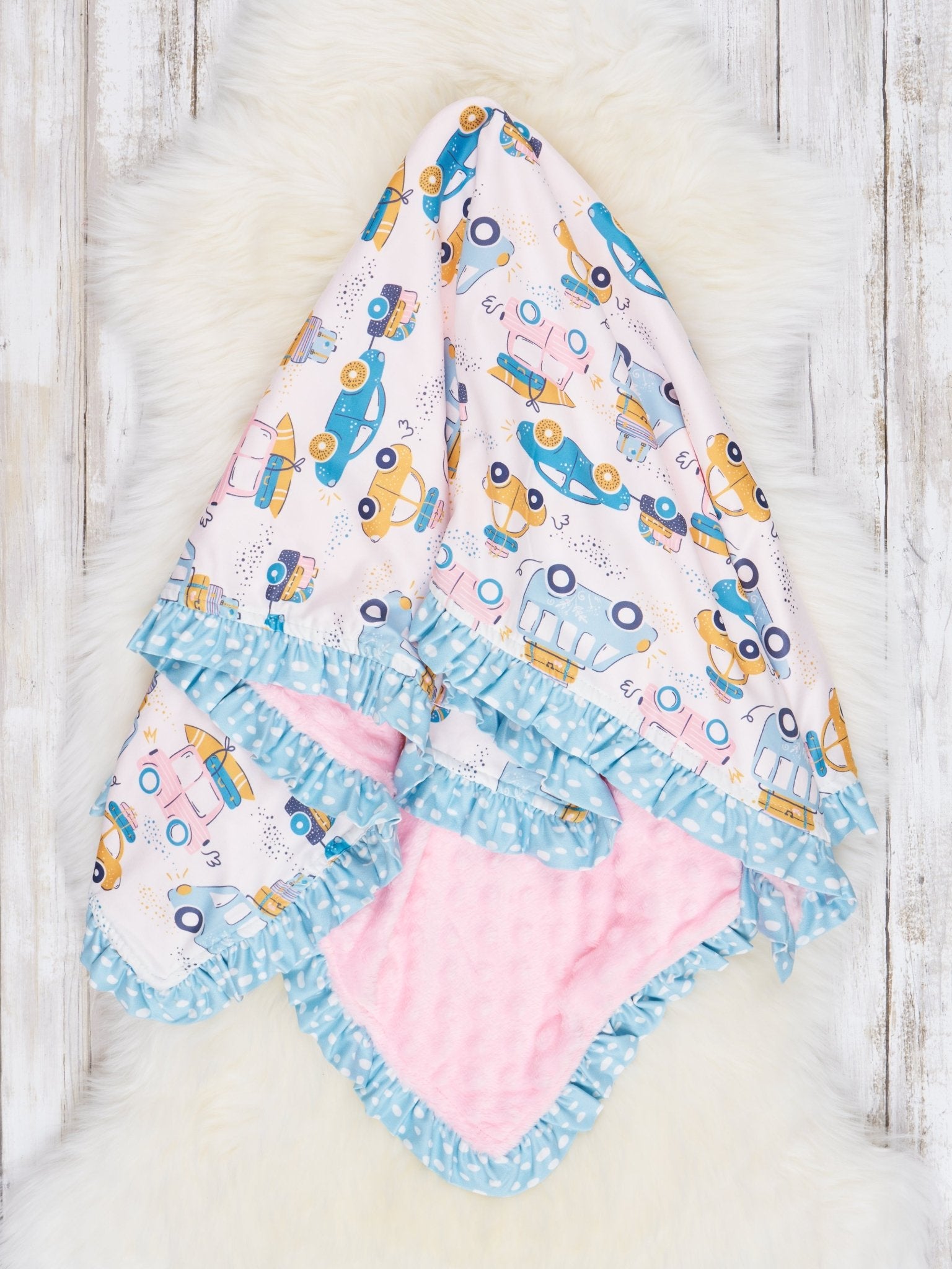 Road Trip Minky Blanket - Marie Nicole Clothing