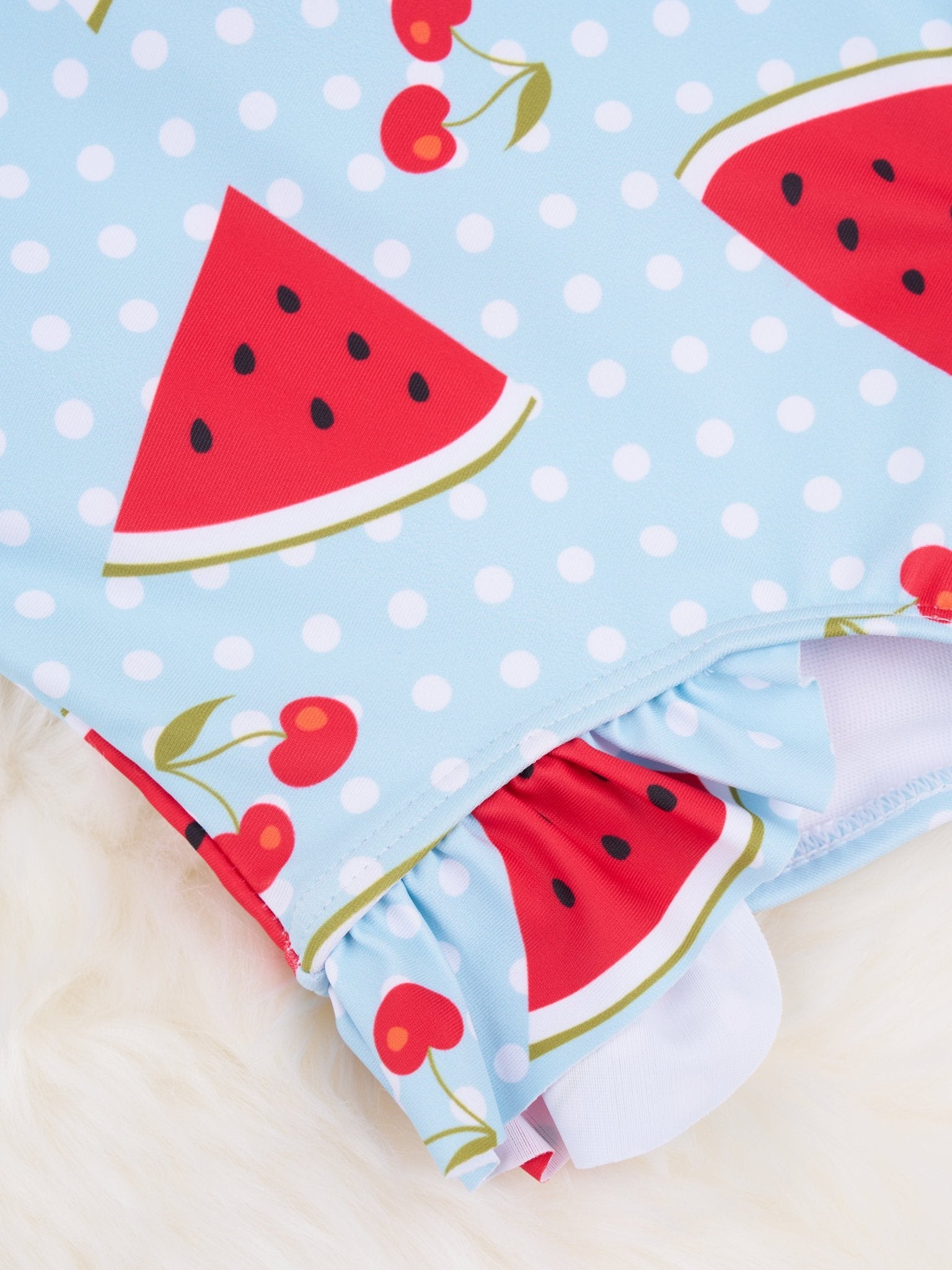 Watermelon Ruffle Rash Guard Swimsuit - Marie Nicole Clothing
