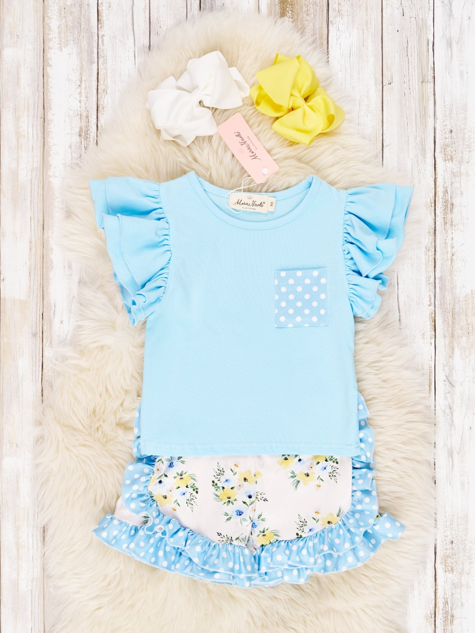 Daffodil Ruffle Outfit - Marie Nicole Clothing
