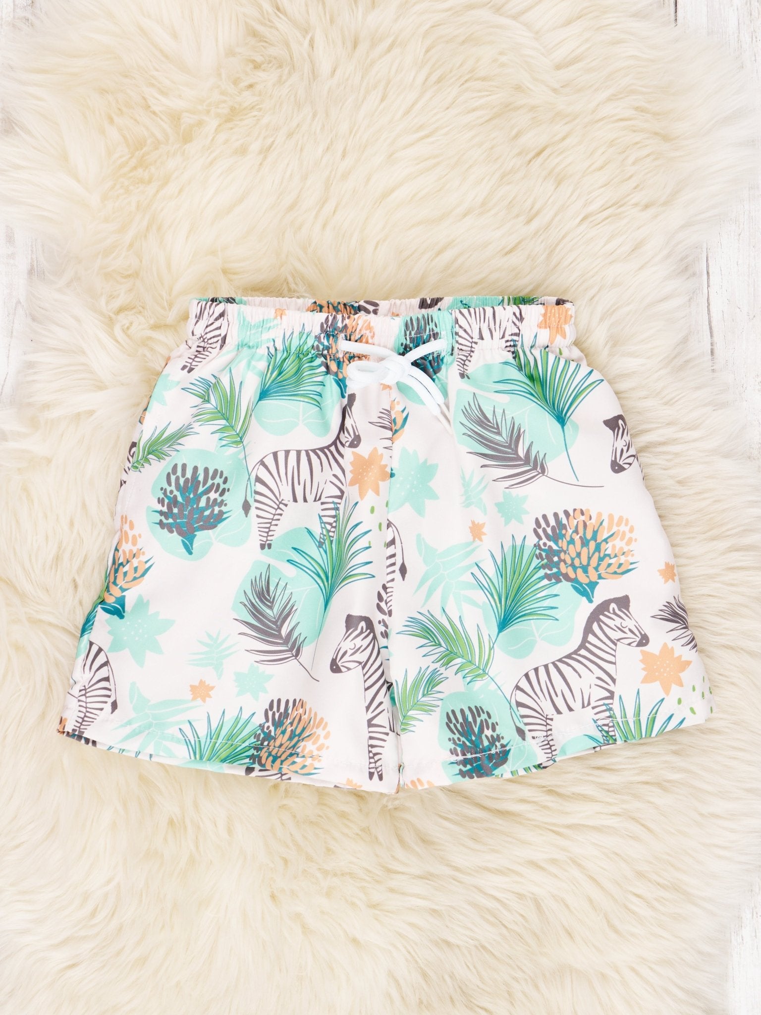 Zebra Swim Trunks - Marie Nicole Clothing
