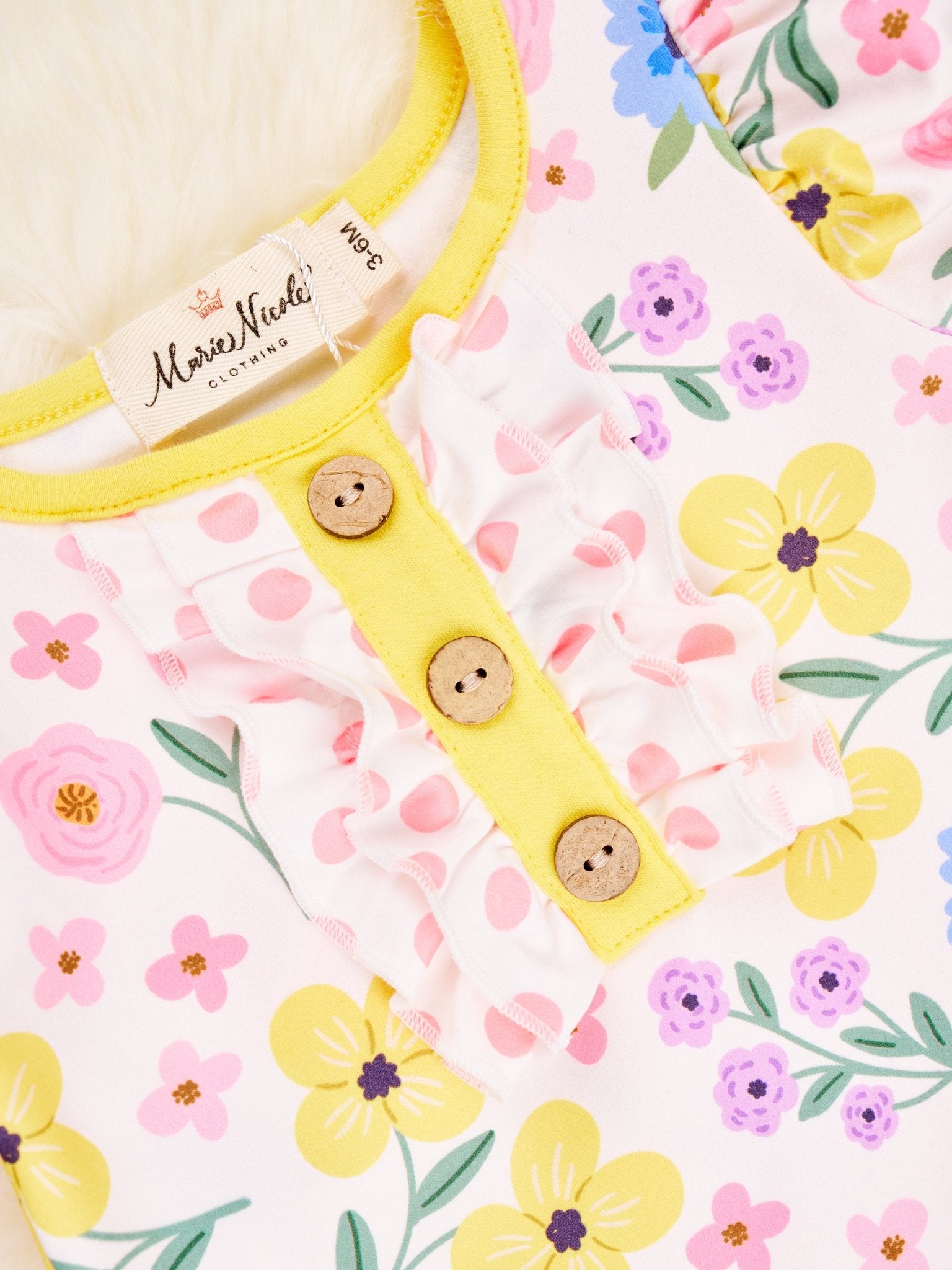 Summer Buttercup Ruffle Romper - Marie Nicole Clothing