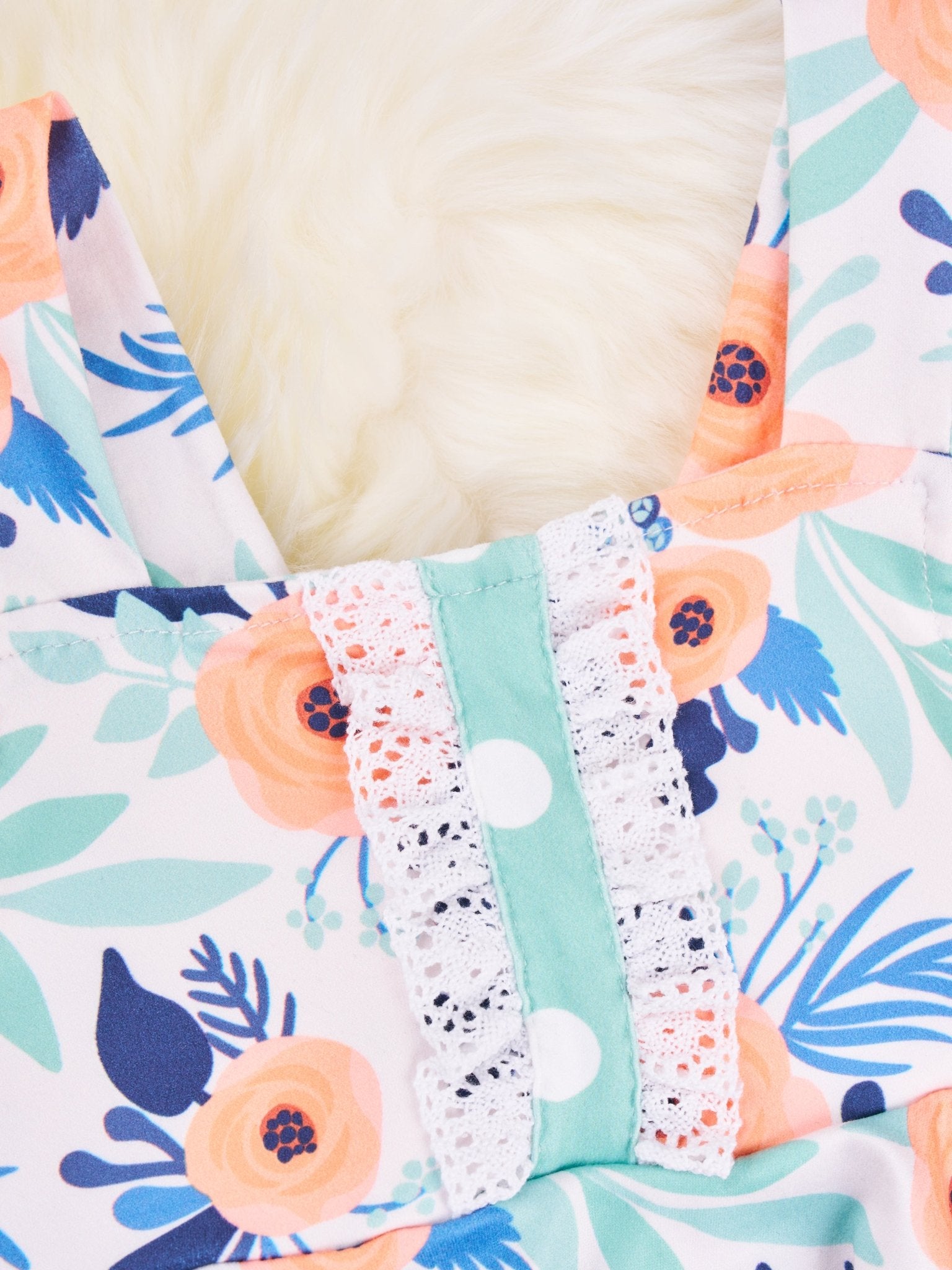 Orange Anemone Ruffle Dressy Romper - Marie Nicole Clothing