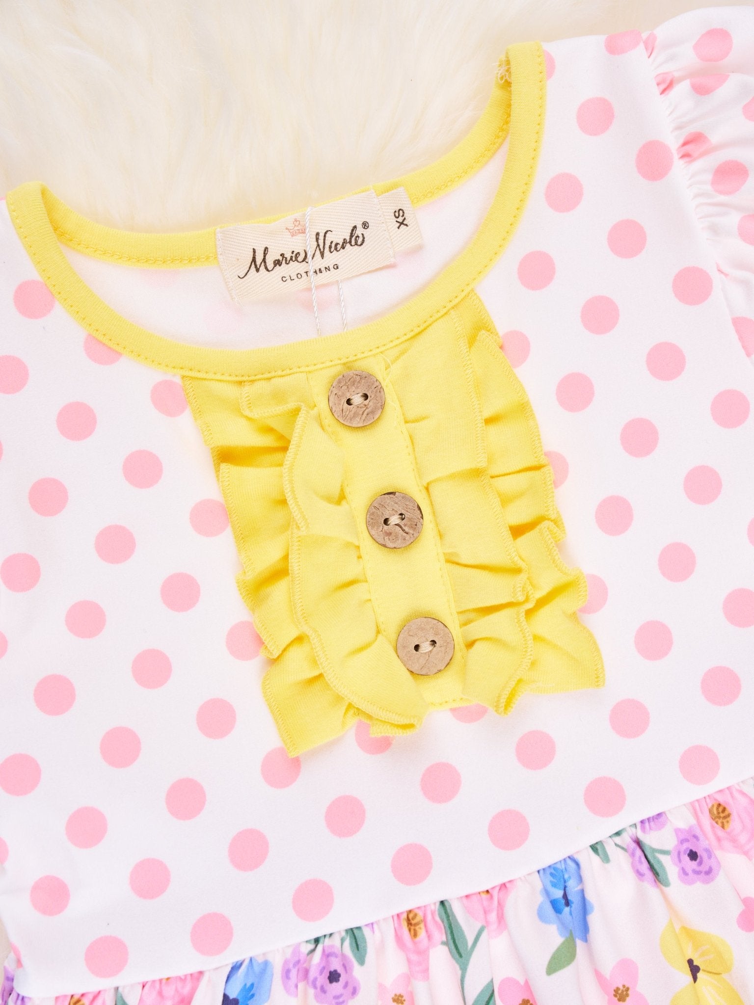 Summer Buttercup Ruffle Dress - Marie Nicole Clothing