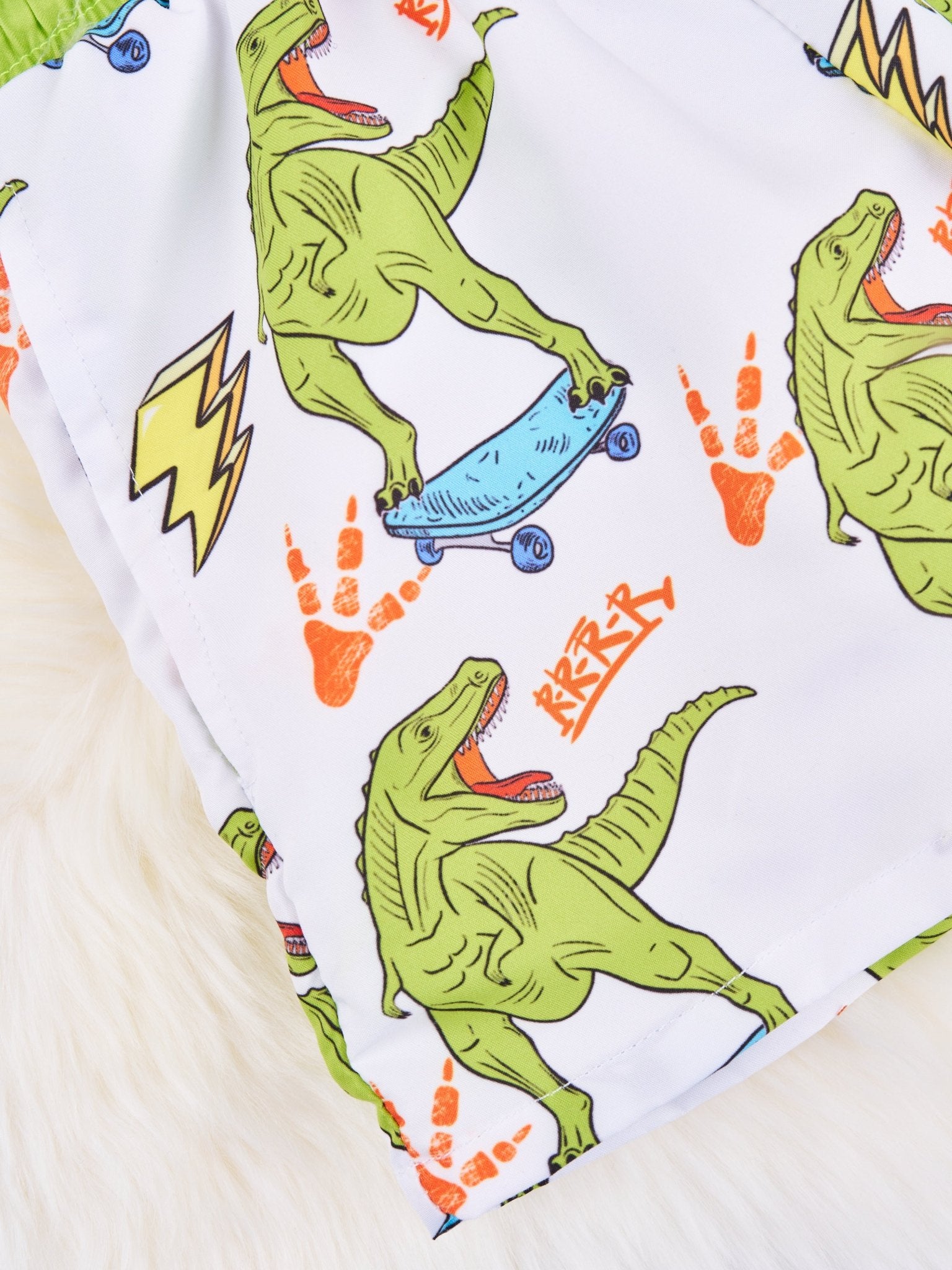 Skateboarding T - Rex Swim Trunks - Marie Nicole Clothing