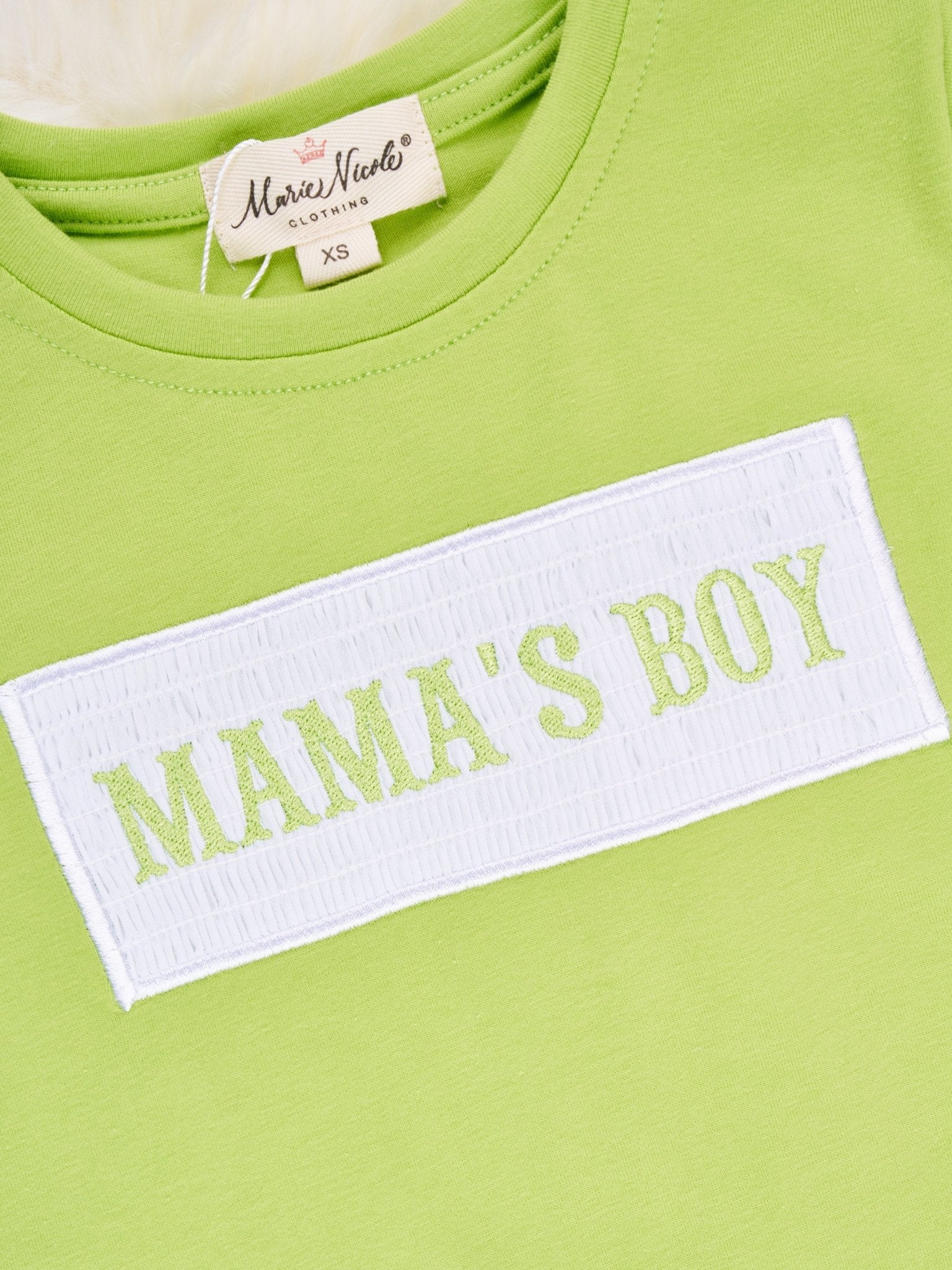 Smocked Plaid "Mama's Boy" Outfit - Marie Nicole Clothing