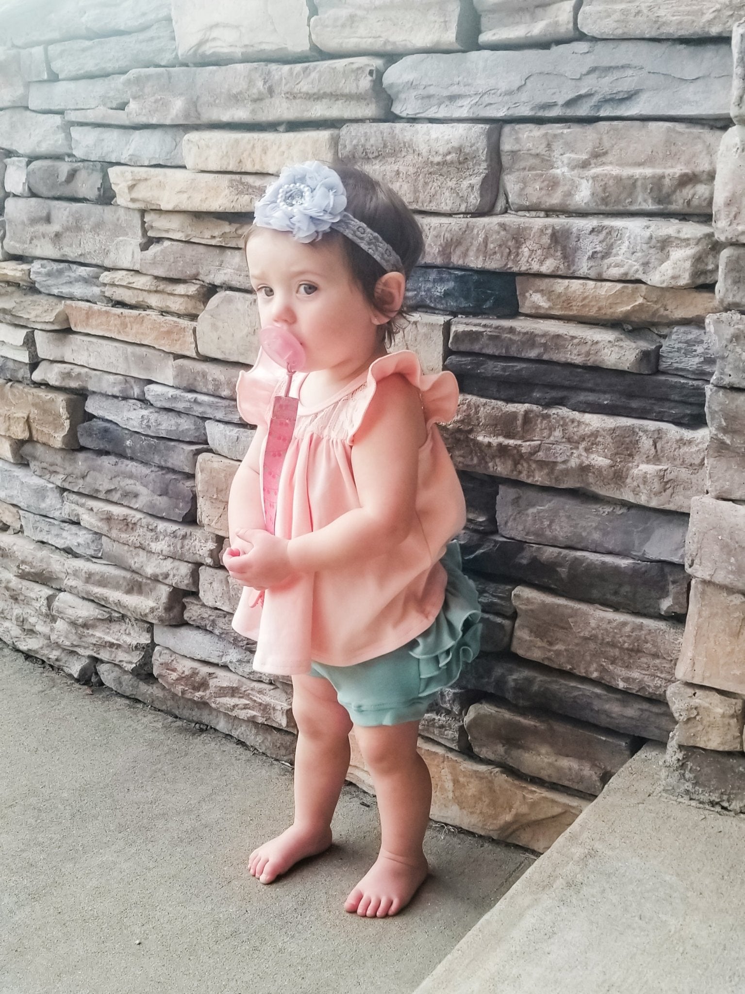 Ruffle Bloomer - Nile Blue - Marie Nicole Clothing