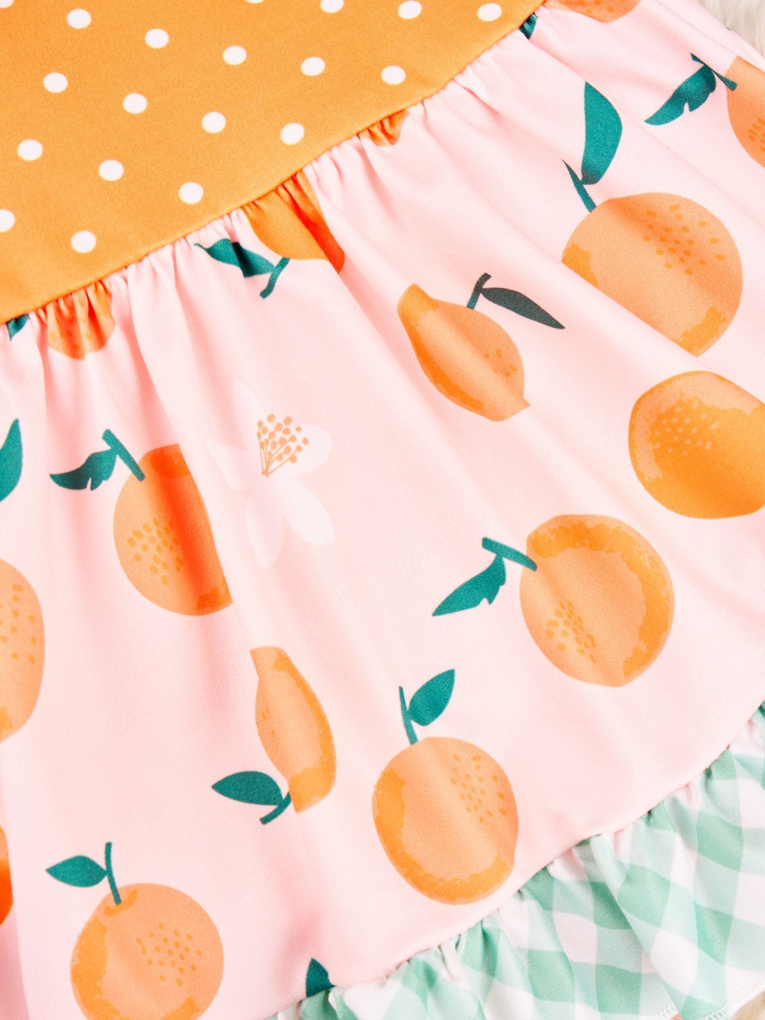 Oranges Vintage Ruffle Dressy Romper - Marie Nicole Clothing