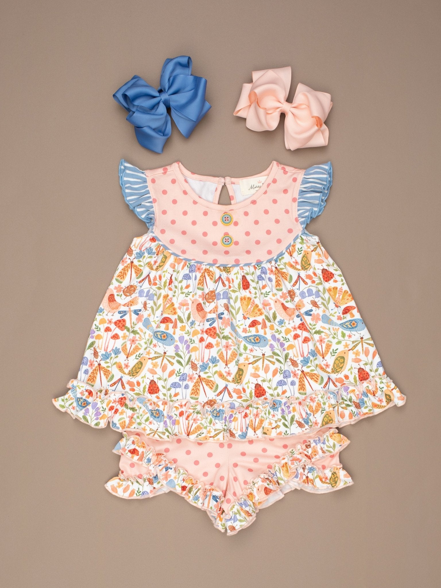Tennessee Garden Ruffle Shorts - Marie Nicole Clothing