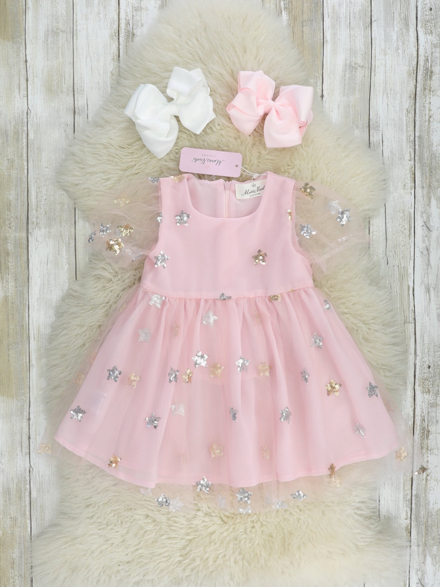 sequin star tulle dress Alexia Tulle Star Sequin Dress