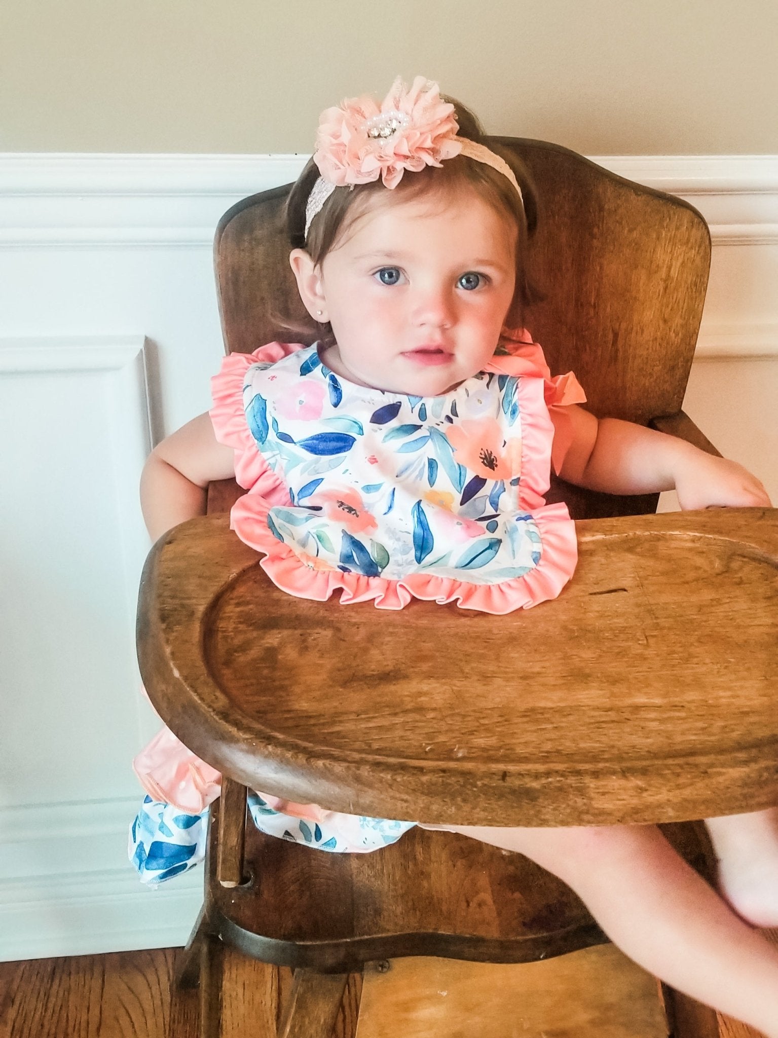 Blushing Susie Reversible Bib - Marie Nicole Clothing