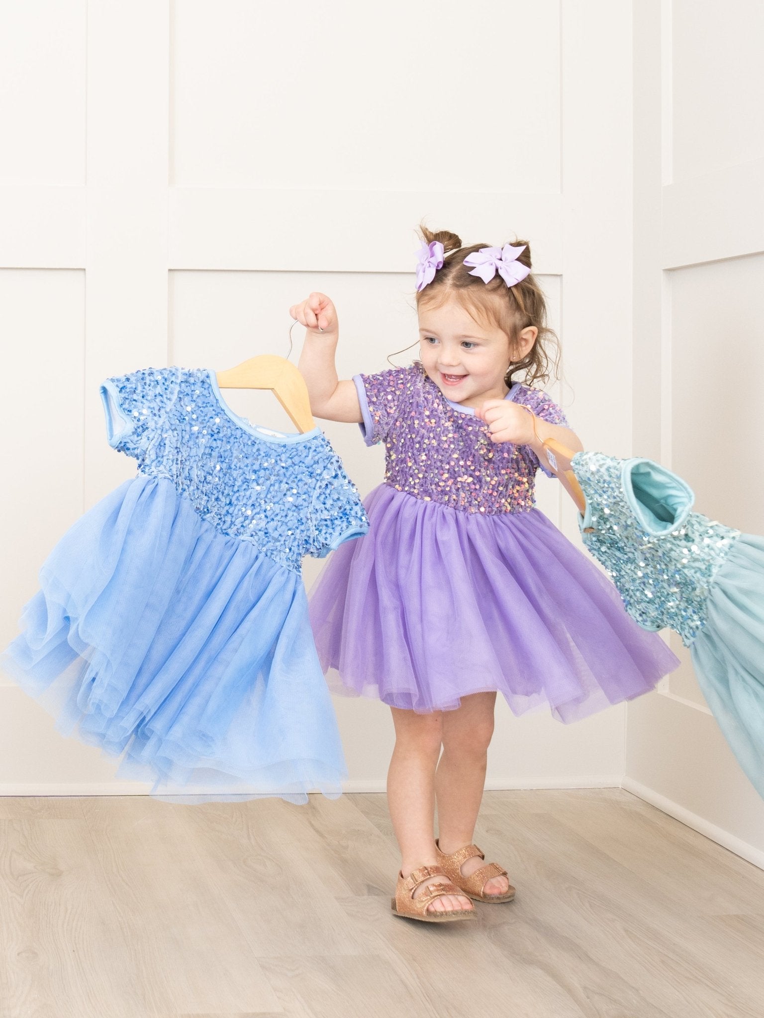 Purple Sparkly Tulle Dress - Marie Nicole Clothing