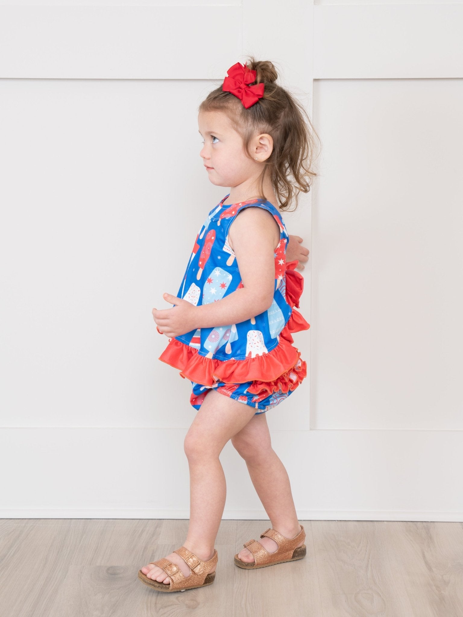 Patriotic Popsicle Ruffle Bloomers Outfit - Marie Nicole Clothing